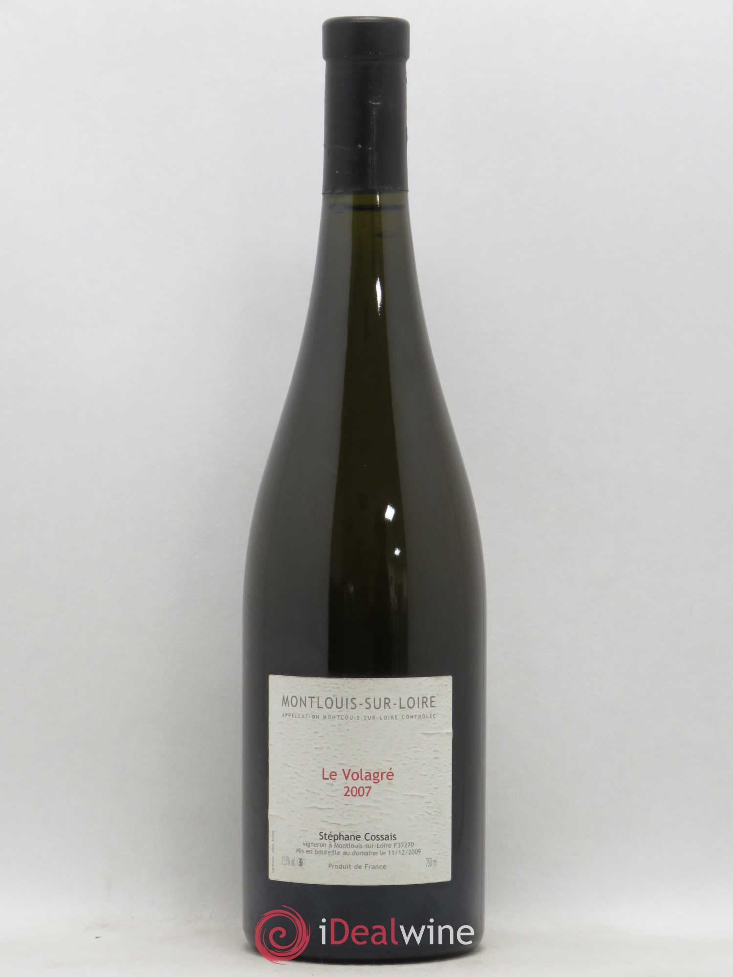 Montlouis-sur-Loire Le Volagré Stéphane Cossais 2007 - Lot de 1 bouteille - 0