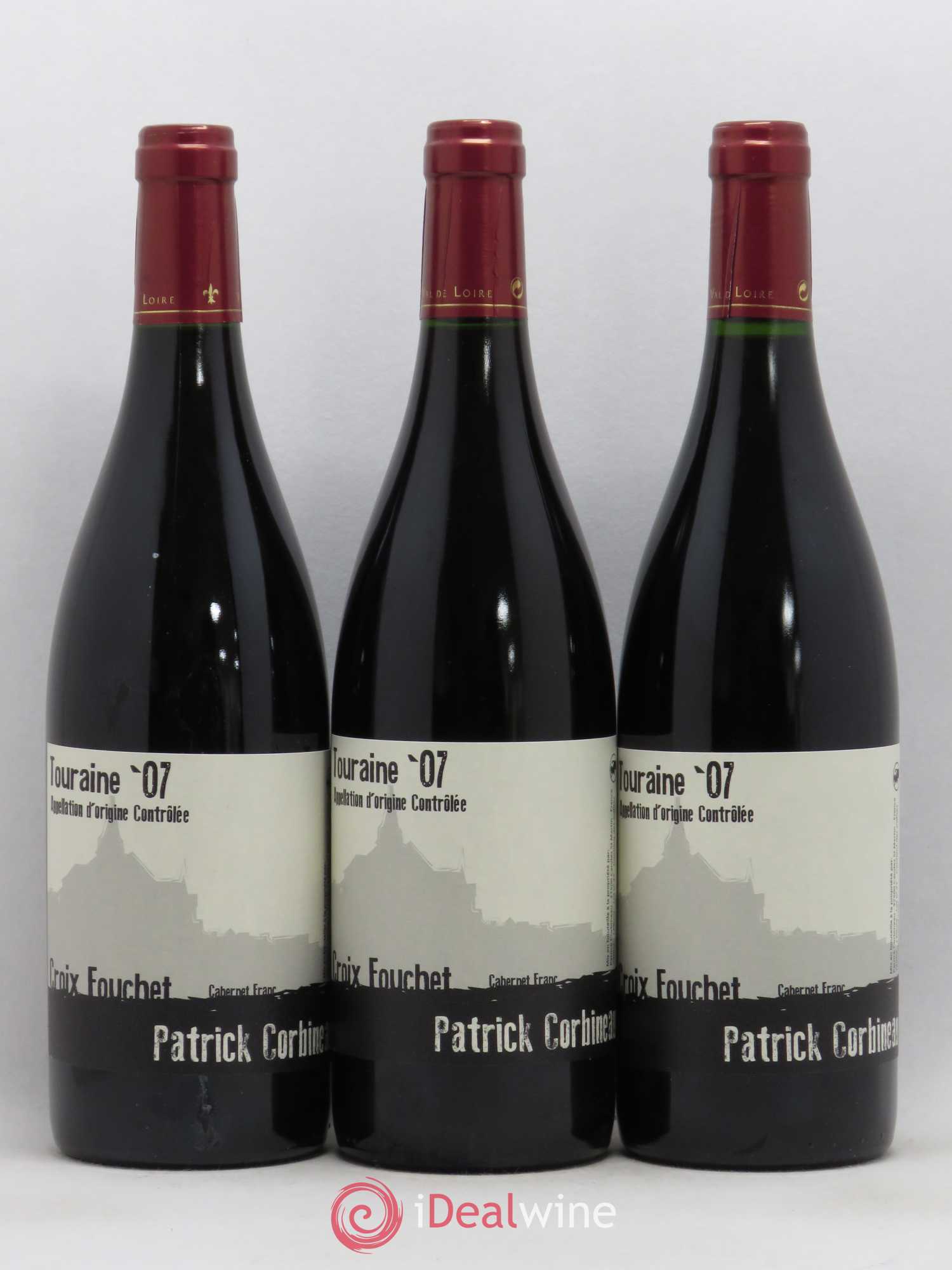 Touraine La Croix Fouchet Patrick Corbineau 2007 - Posten von 3 Flaschen - 0