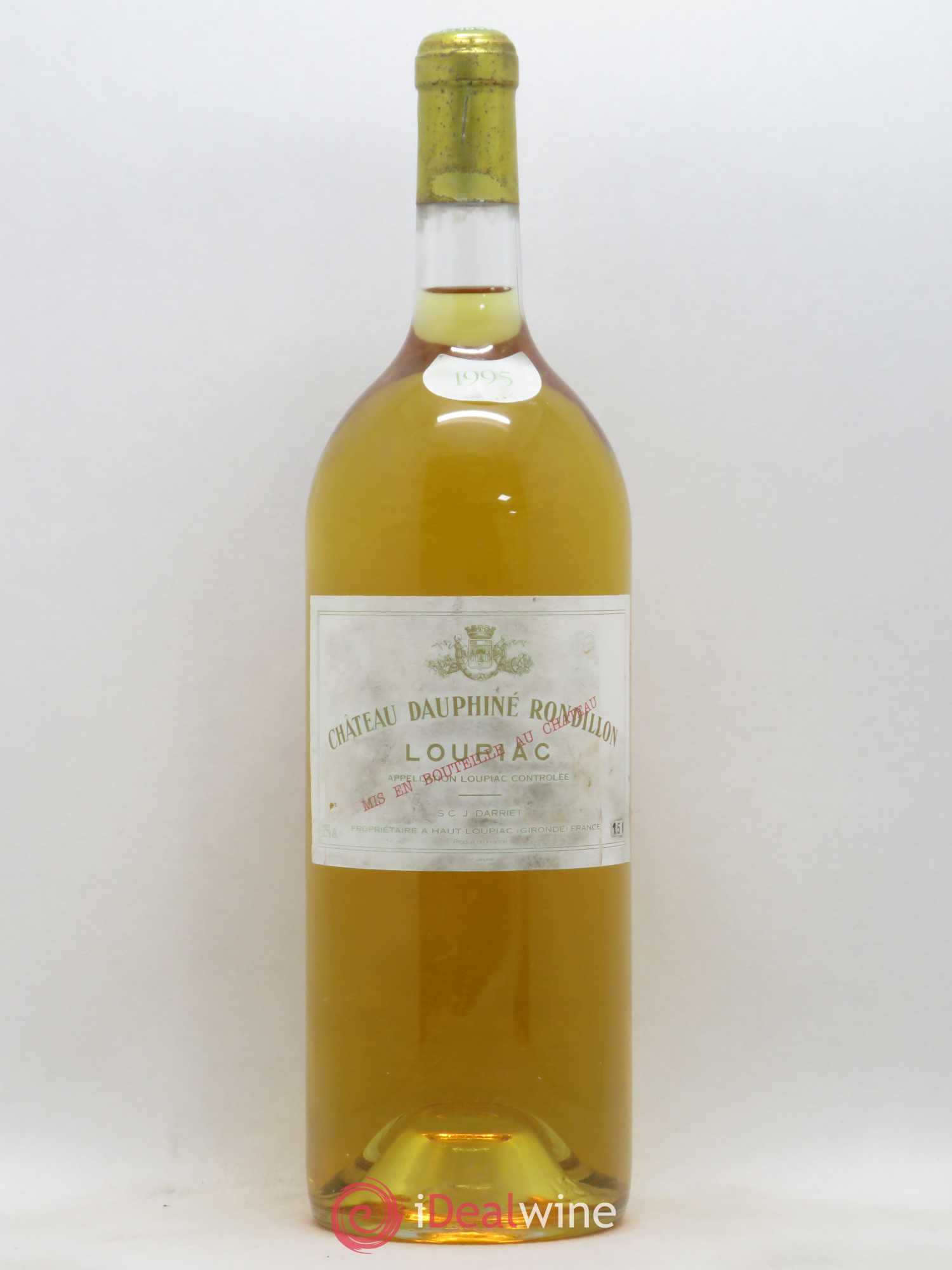 ワイン 2003/CHATEAU DAUPHINE-RONDILLON LOUPIAC Vignobles Darriet Chateau Dauphine-Rondillon, Loupiac, France