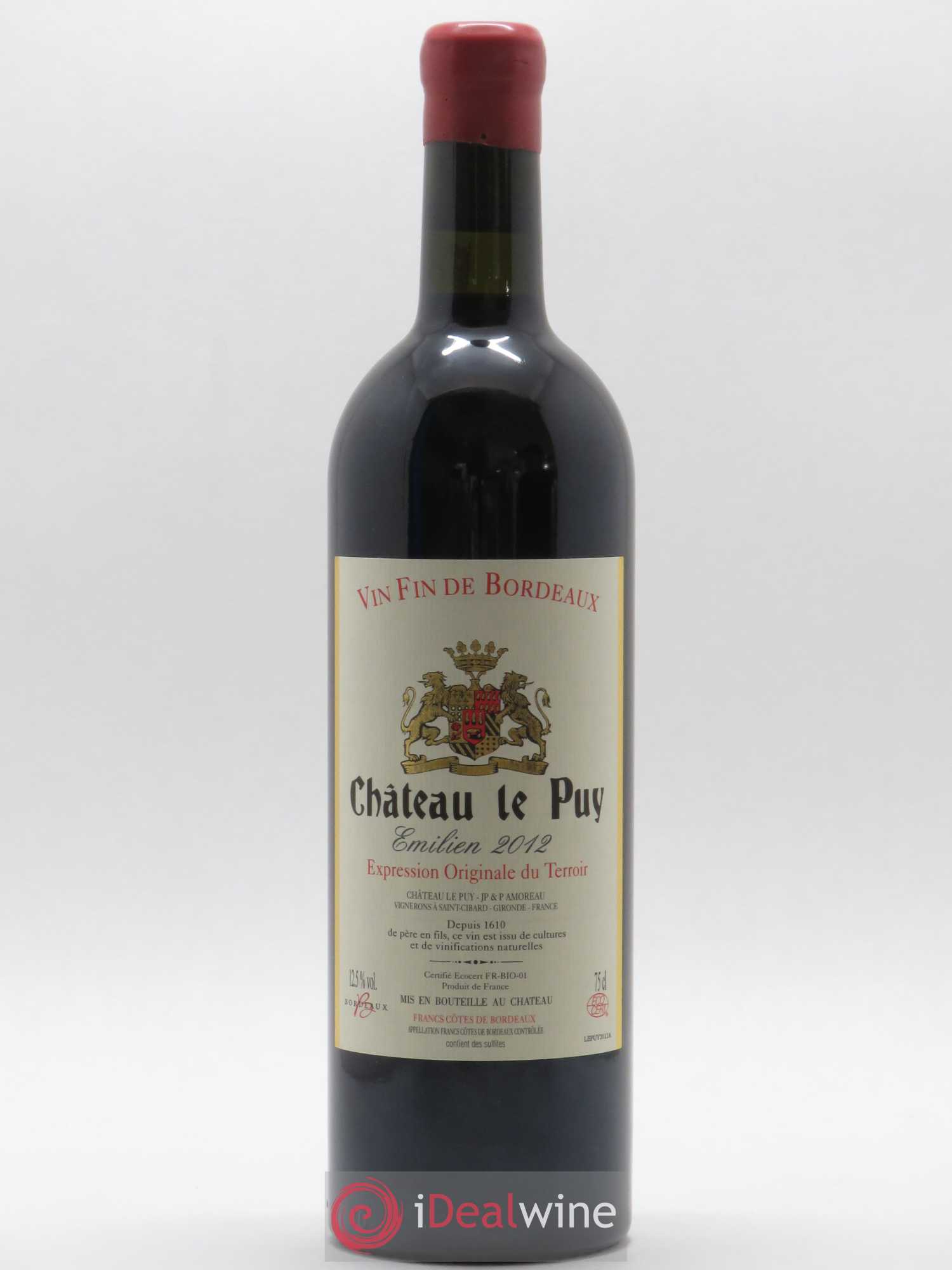 Le Puy - Cuvée Emilien 2012 - Lot de 1 bouteille - 0