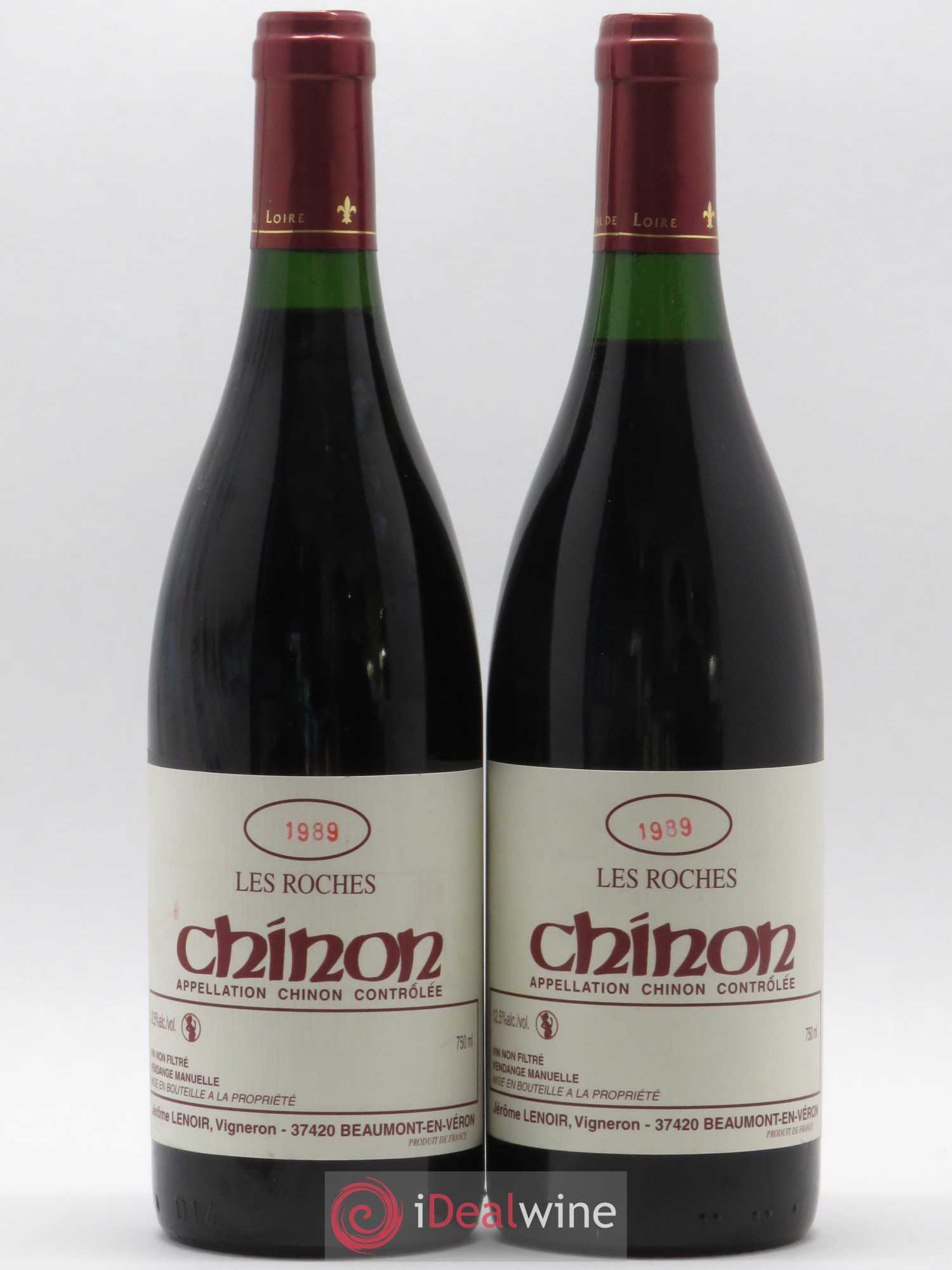 Chinon Les Roches Lenoir (Domaine) 1989 - Lot de 2 bouteilles - 0