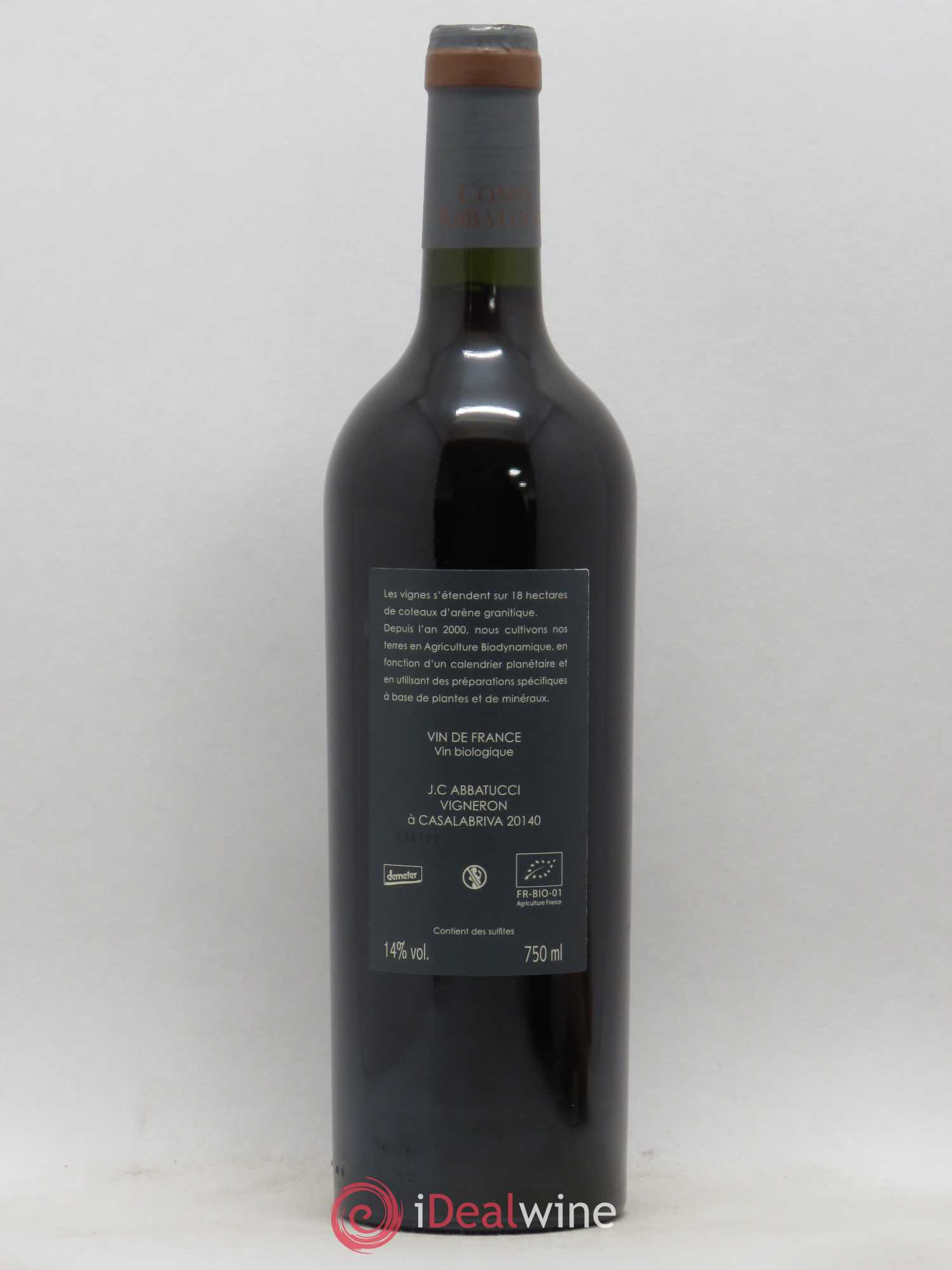 Vin de France Monte Bianco Comte Abbatucci (Domaine) (sans prix de réserve) 2016 - Lot de 1 bouteille - 1