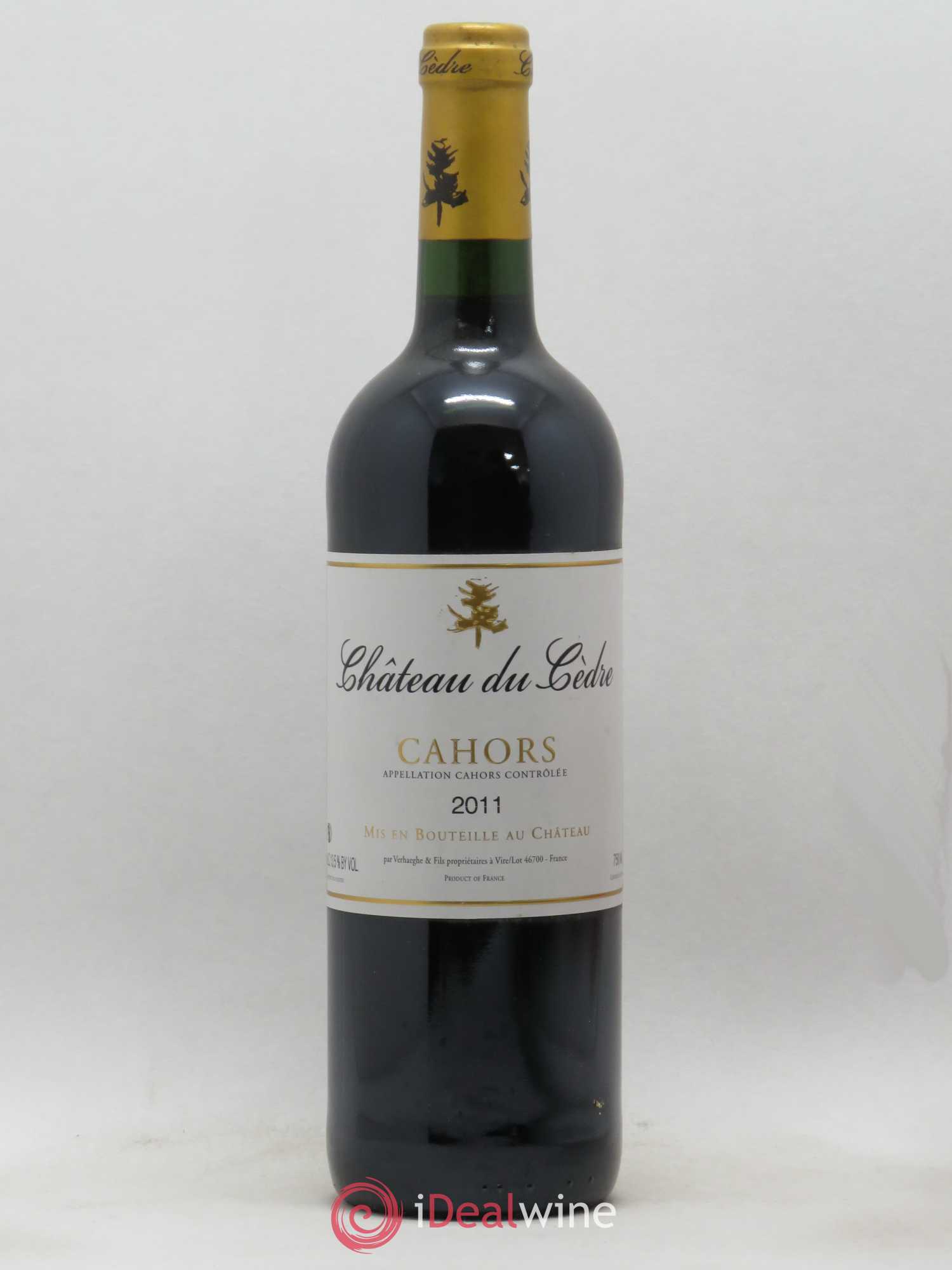 Cahors Château du Cèdre Pascal et Jean-Marc Verhaeghe (sans prix de réserve) 2011 - Lot de 1 bouteille - 0