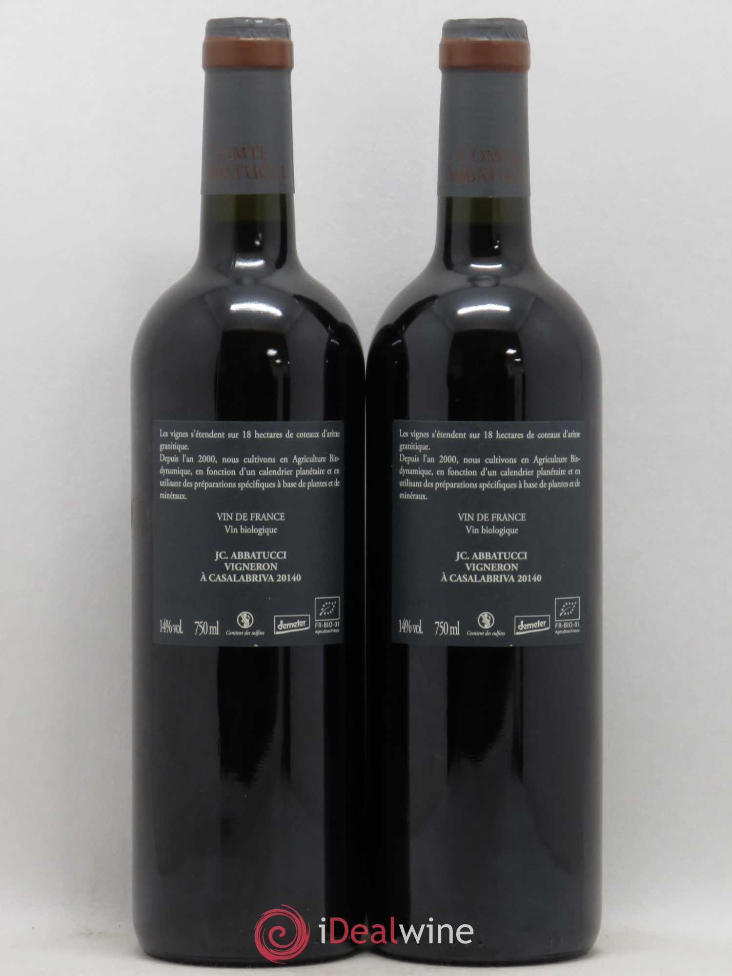 Vin de France Faustine Vieilles Vignes Comte Abbatucci (Domaine)  (senza prezzo di riserva) 2017 - Lotto di 2 bottiglie - 1