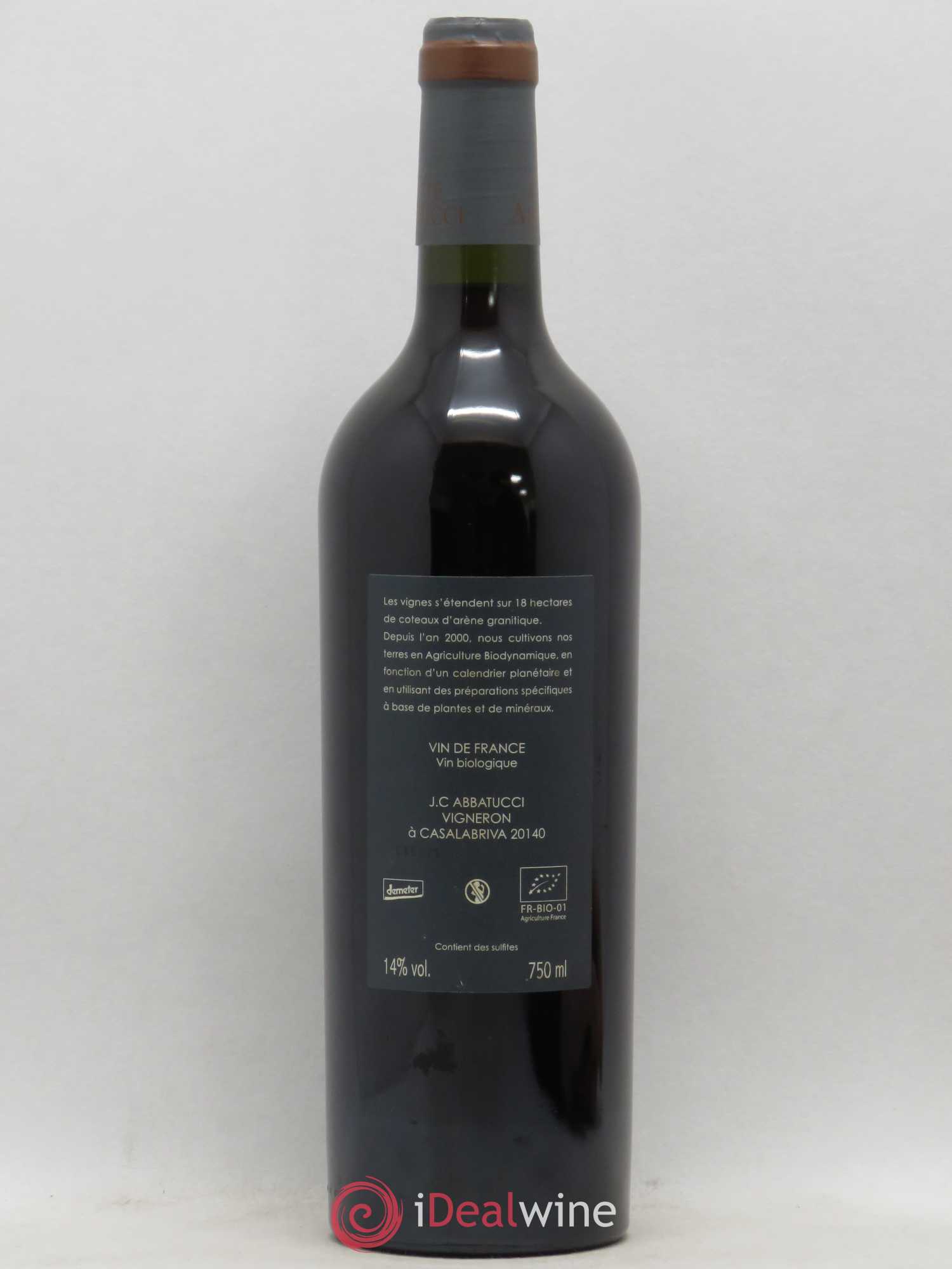 Vin de France Monte Bianco Comte Abbatucci (Domaine) (sans prix de réserve) 2016 - Lot de 1 bouteille - 1