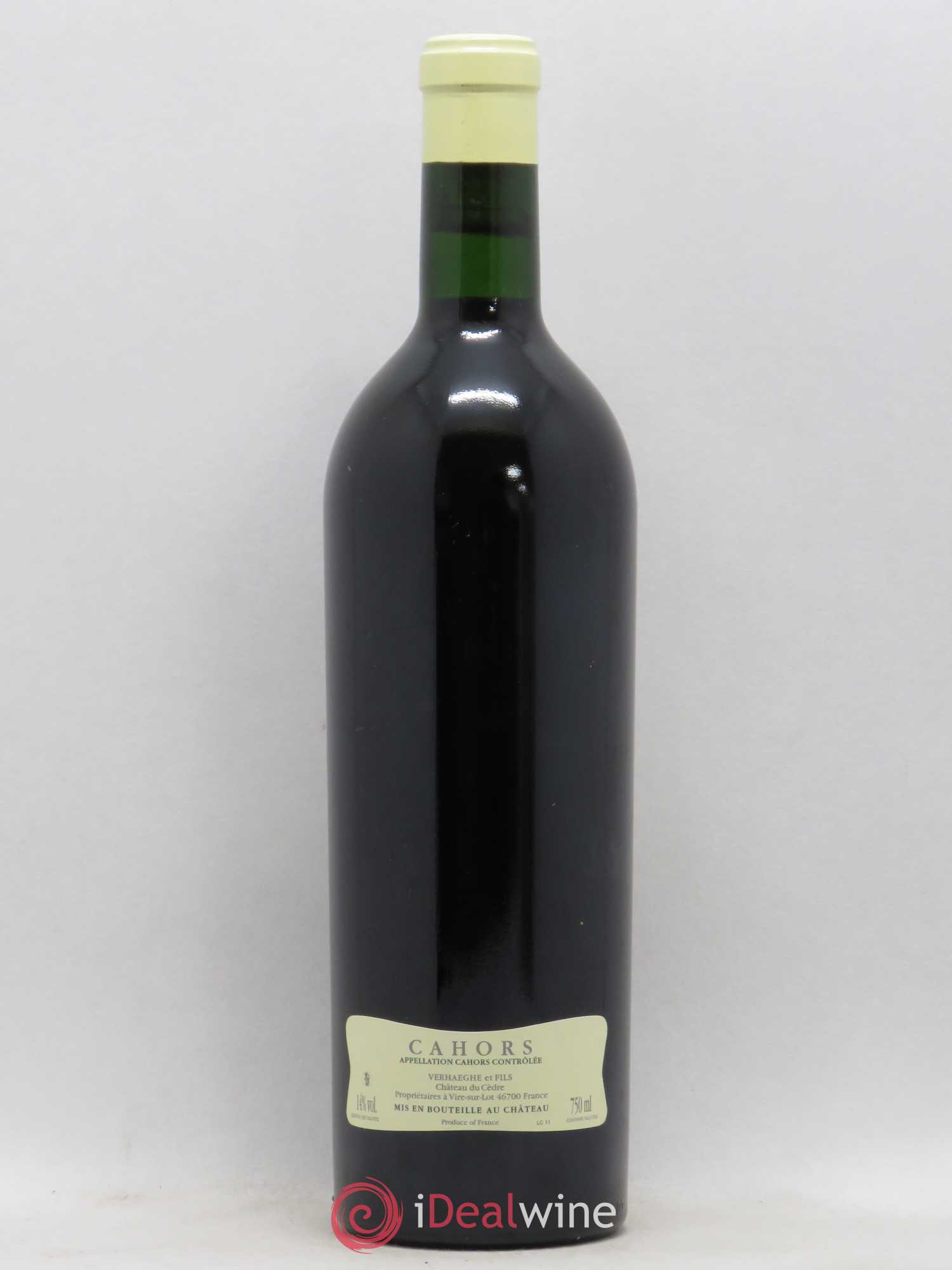Cahors Château du Cèdre Cuvée Le Cèdre Pascal et Jean-Marc Verhaeghe  (sans prix de réserve) 2011 - Lot de 1 bouteille - 1