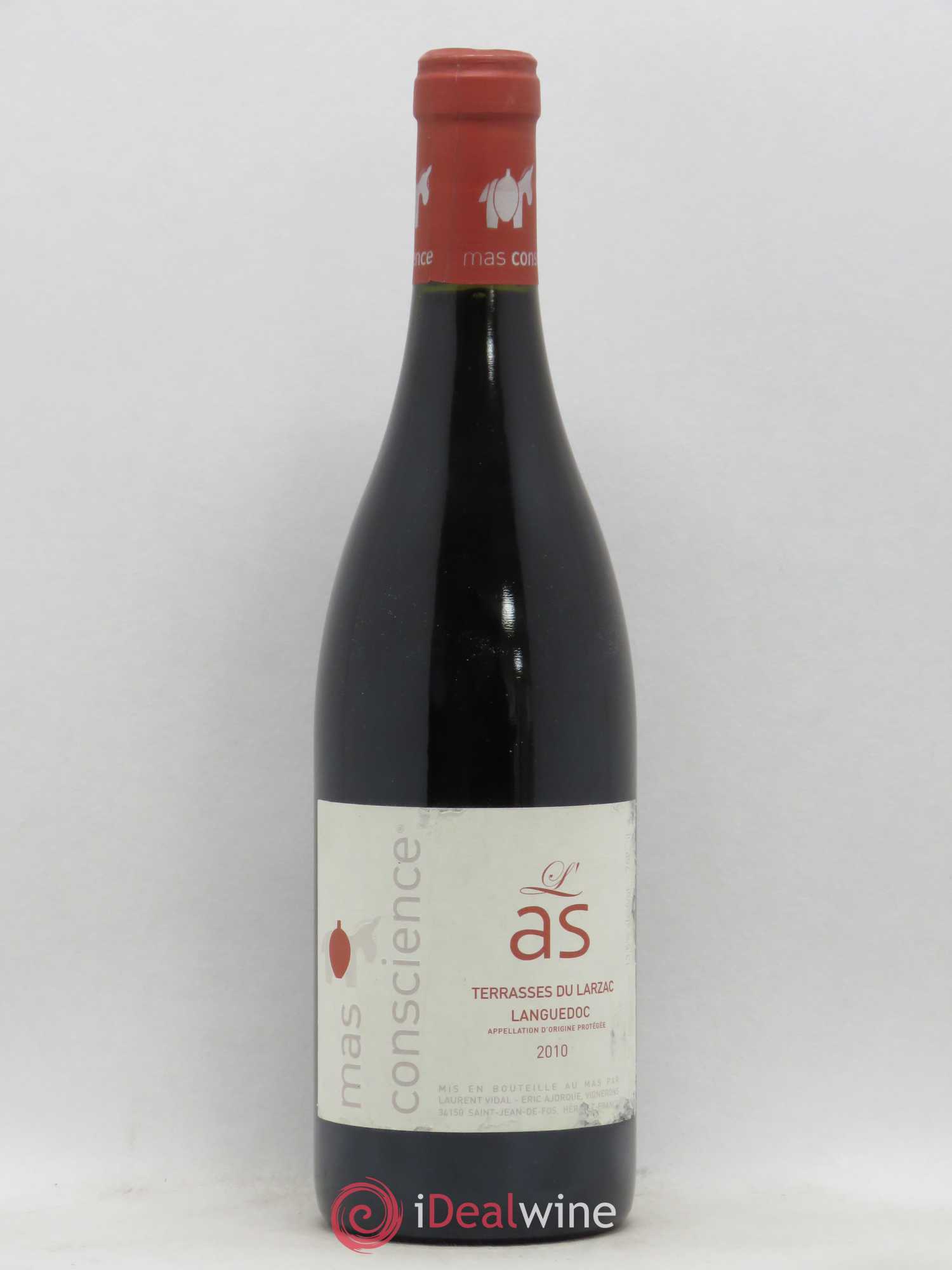 Coteaux du Languedoc Terrasses du Larzac L'as Mas Conscience (sans prix de réserve) 2010 - Posten von 1 Flasche - 0