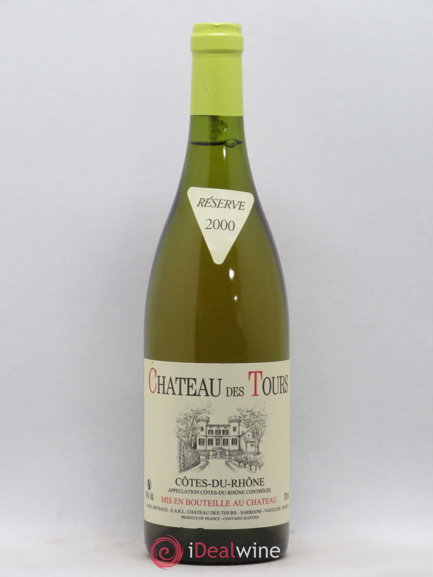 Côtes-du-Rhône Château des Tours Emmanuel Reynaud 2000 - Lot de 1 bouteille - 0