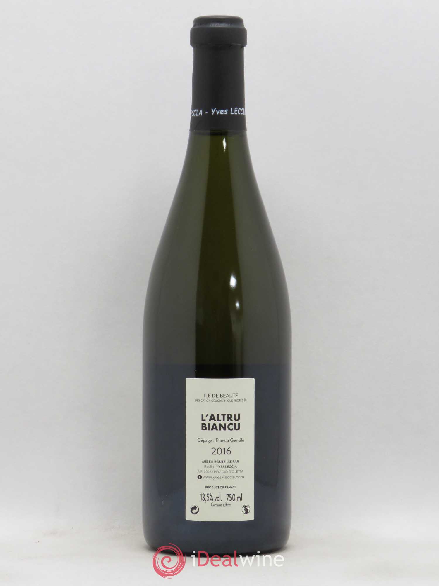 Ile de Beauté Biancu Marinu Yves Leccia L'altru biancu  (sans prix de réserve) 2016 - Posten von 1 Flasche - 1
