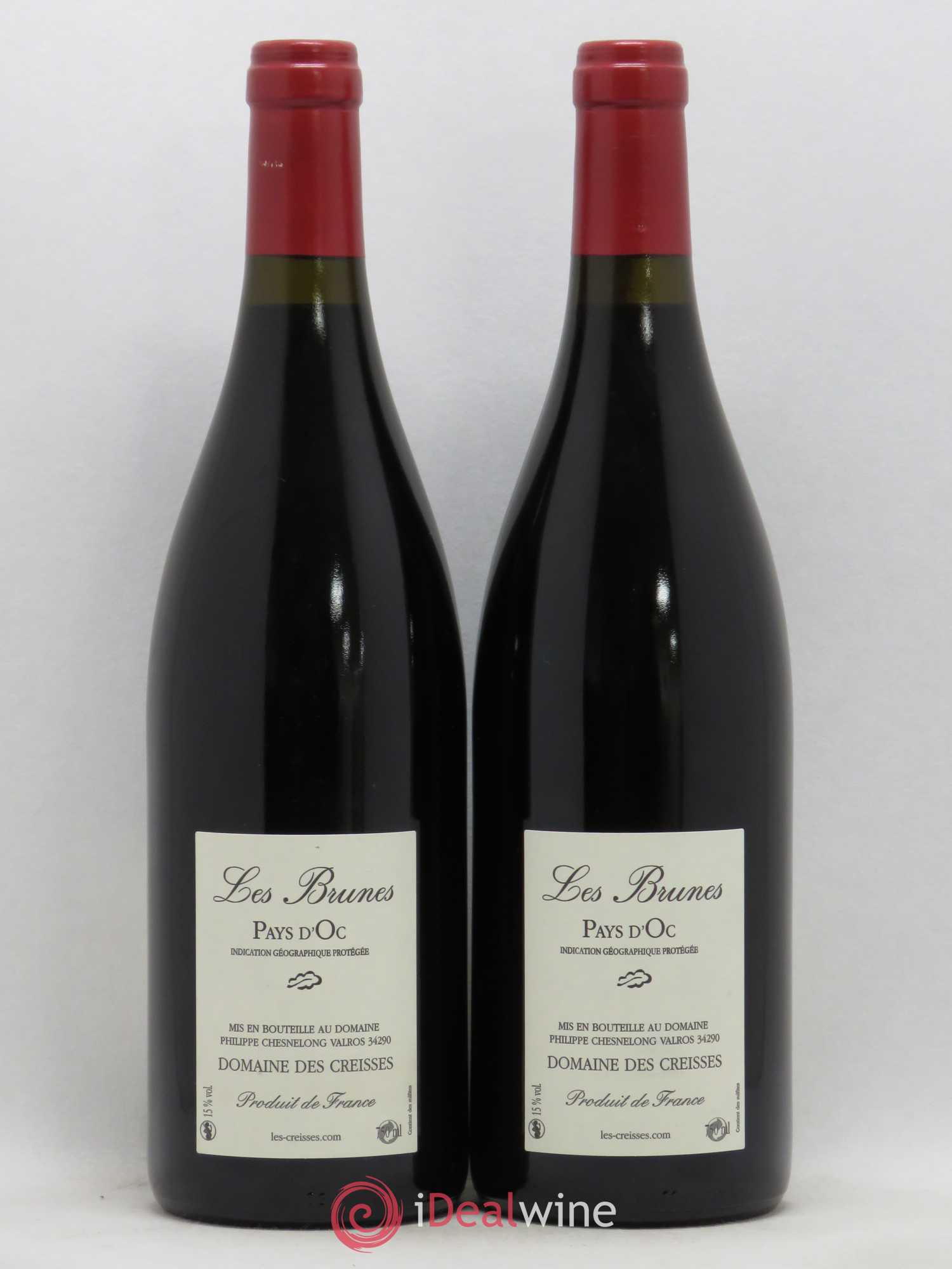 Vin de France Les Brunes Les Creisses (Domaine) 2011 - Lot de 2 bouteilles - 1