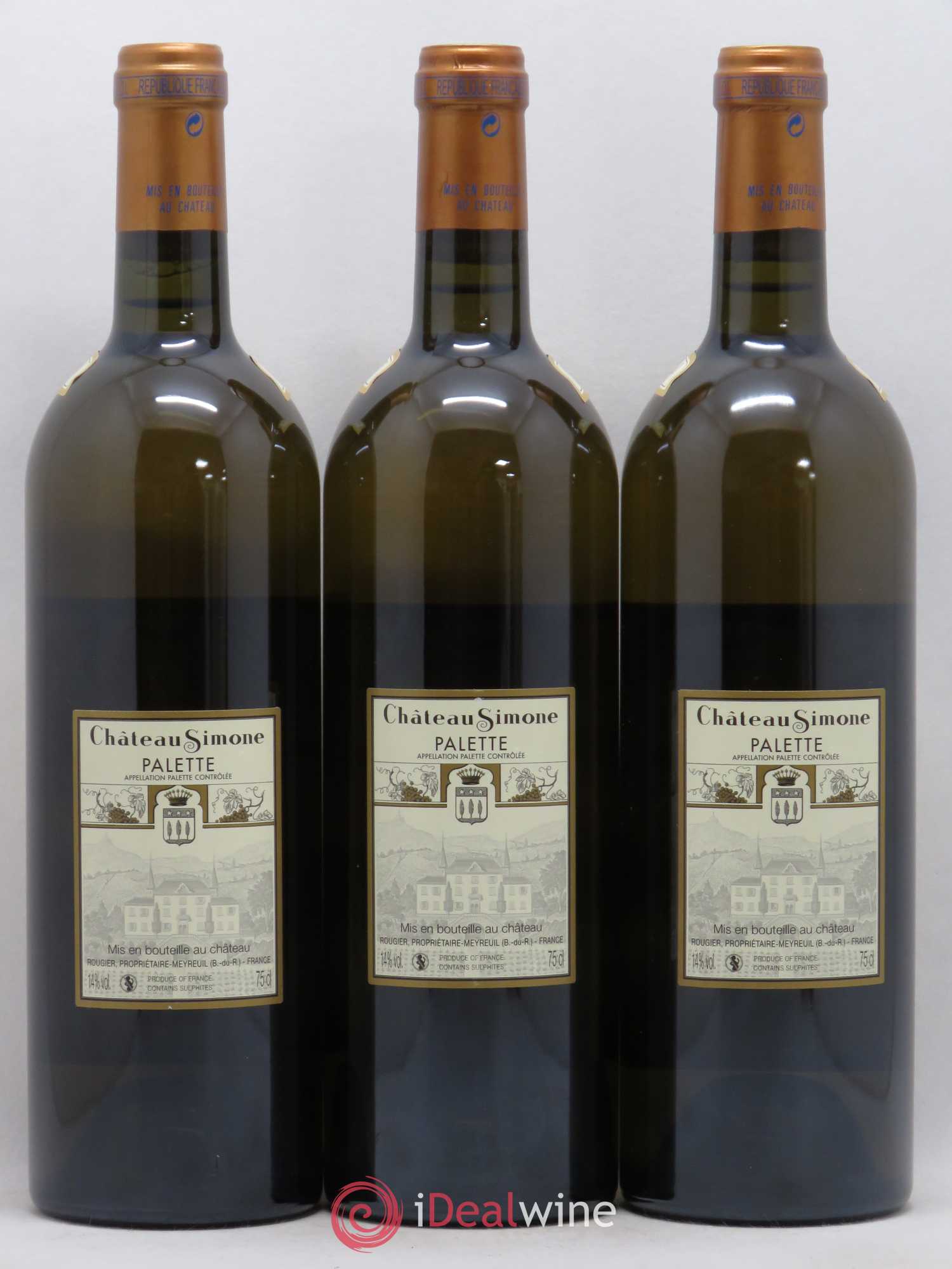 Palette Château Simone Famille Rougier 2015 - Posten von 3 Flaschen - 1