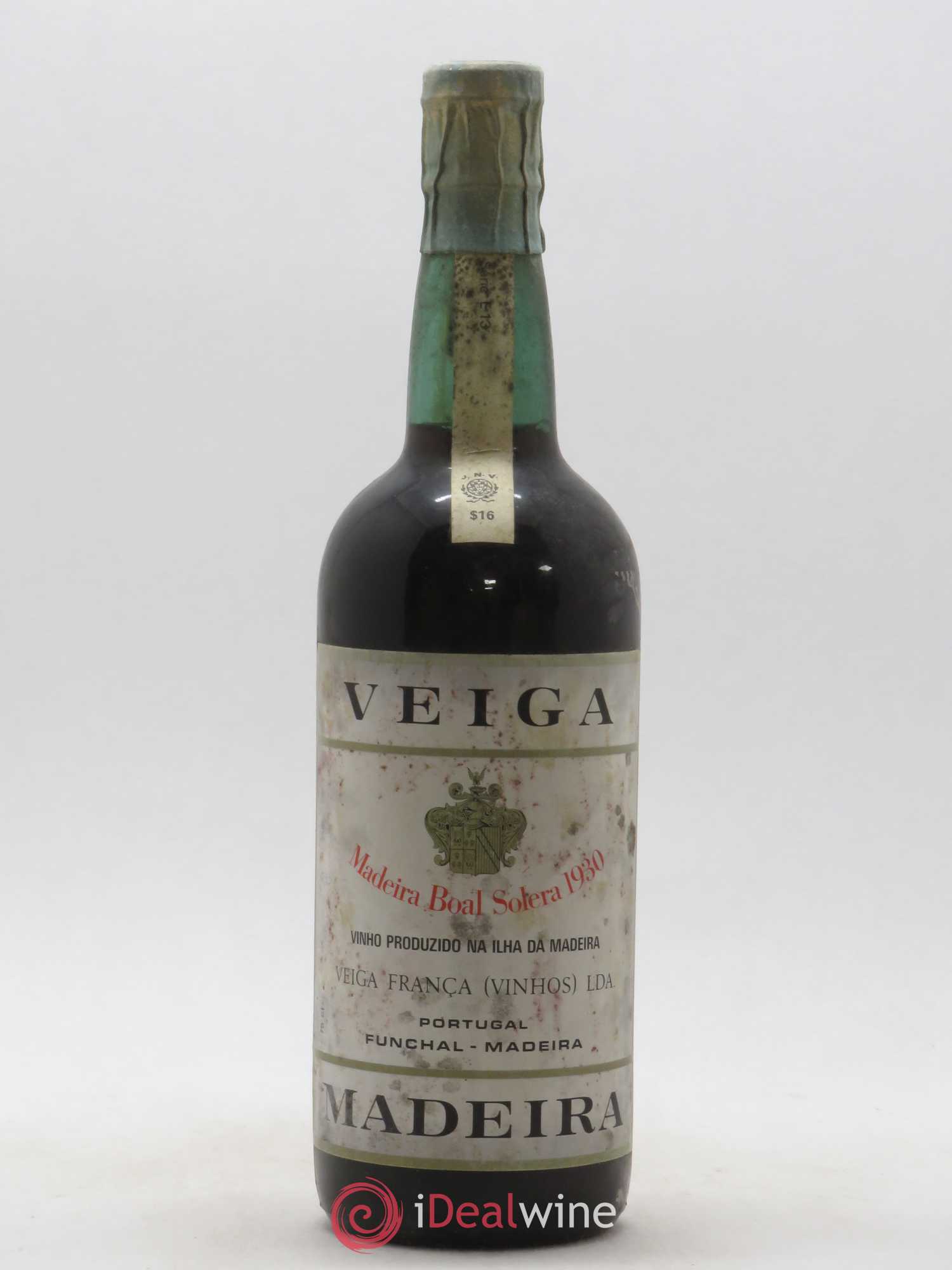 Madère Boal Reserva Solera Veiga Franca 1930 - Posten von 1 Flasche - 0