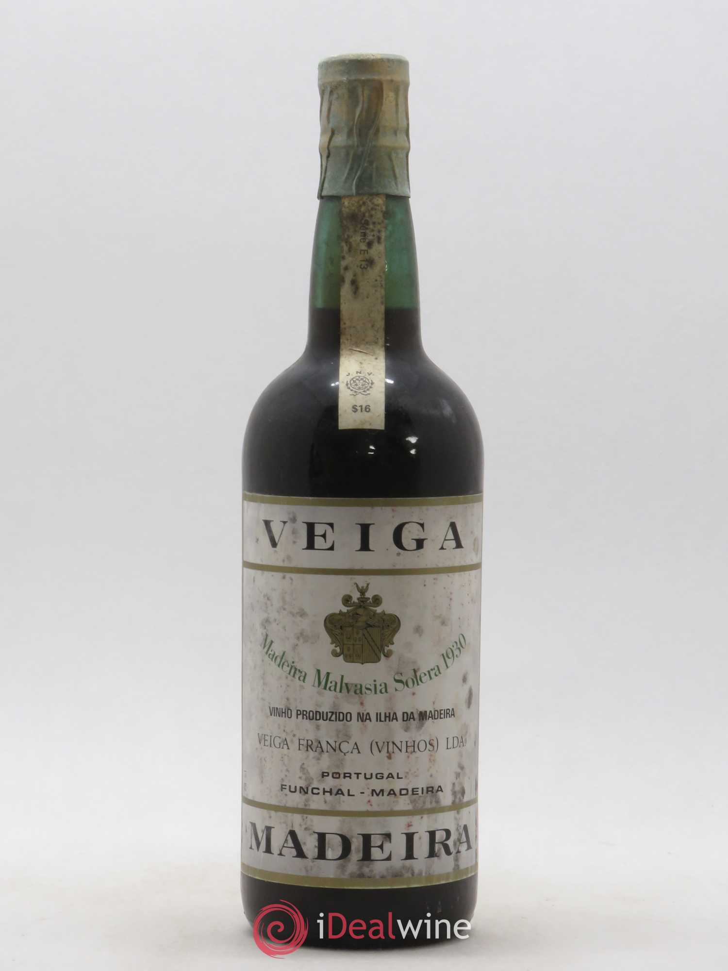 Madère Malvasia Reserva Solera Veiga Franca 1930 - Posten von 1 Flasche - 0