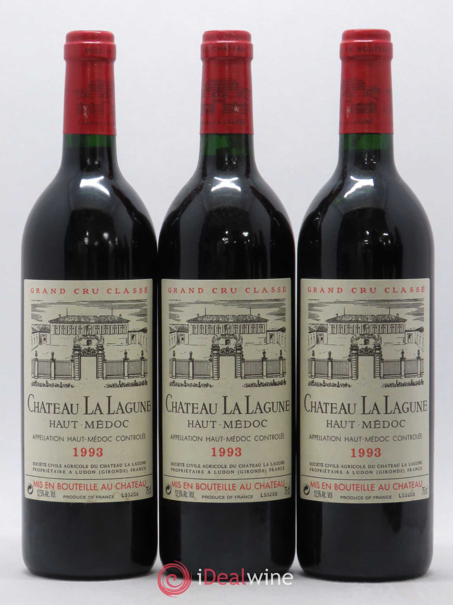 Château la Lagune 3ème Grand Cru Classé 1993 - Lot de 12 bouteilles - 1
