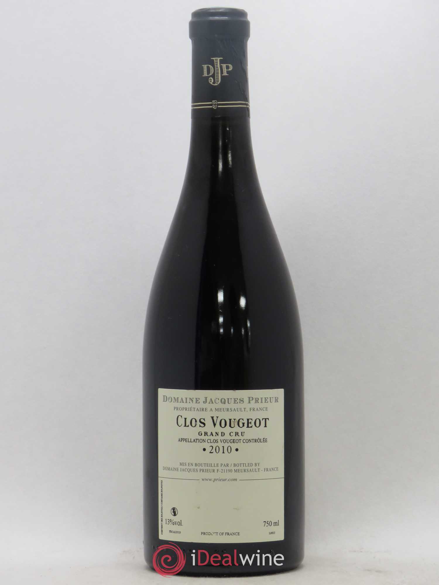 Clos de Vougeot Grand Cru Jacques Prieur (Domaine) 2010 - Lot de 1 bouteille - 1