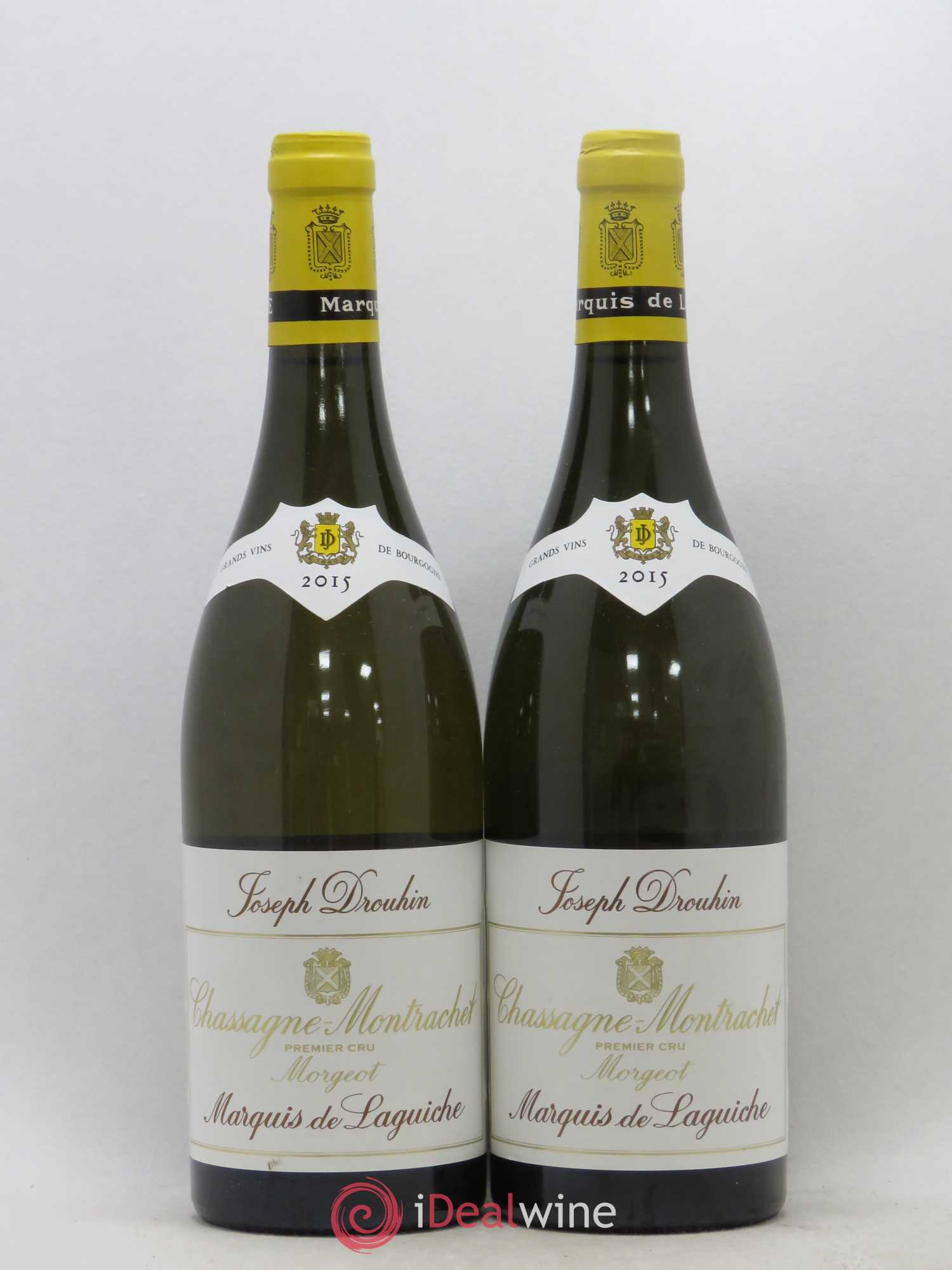 Chassagne-Montrachet 1er Cru Morgeot - Marquis de Laguiche Joseph Drouhin 2015 - Lot de 2 bouteilles - 0