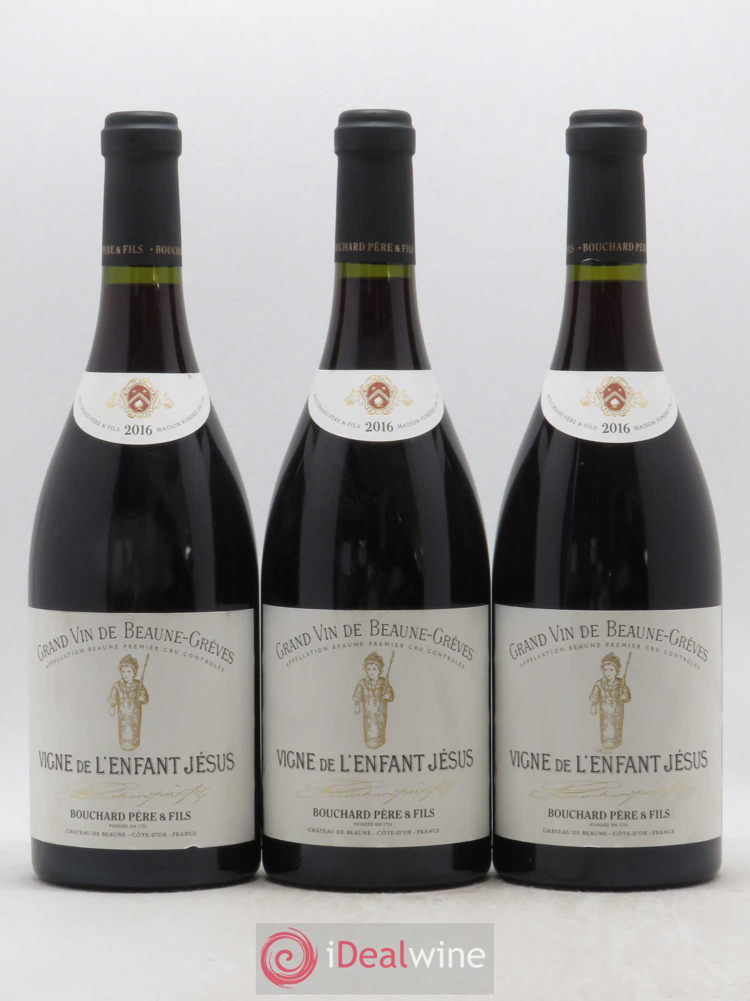 Beaune 1er Cru Grèves - Vigne de l'Enfant Jésus Bouchard Père & Fils 2016 - Lot de 3 bouteilles - 0