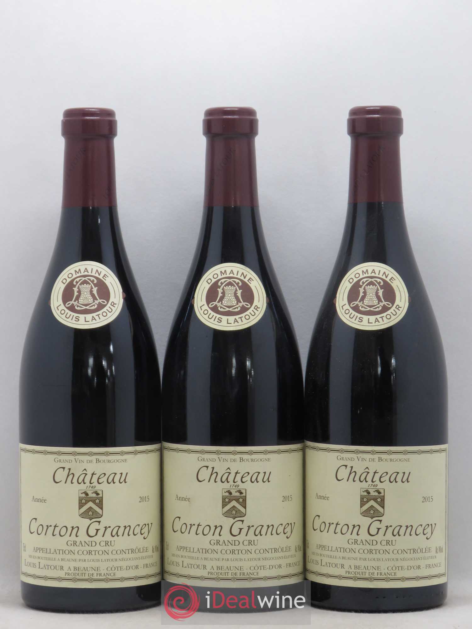 Corton Grand Cru Château Corton Grancey Louis Latour 2015 - Lot de 3 bouteilles - 0