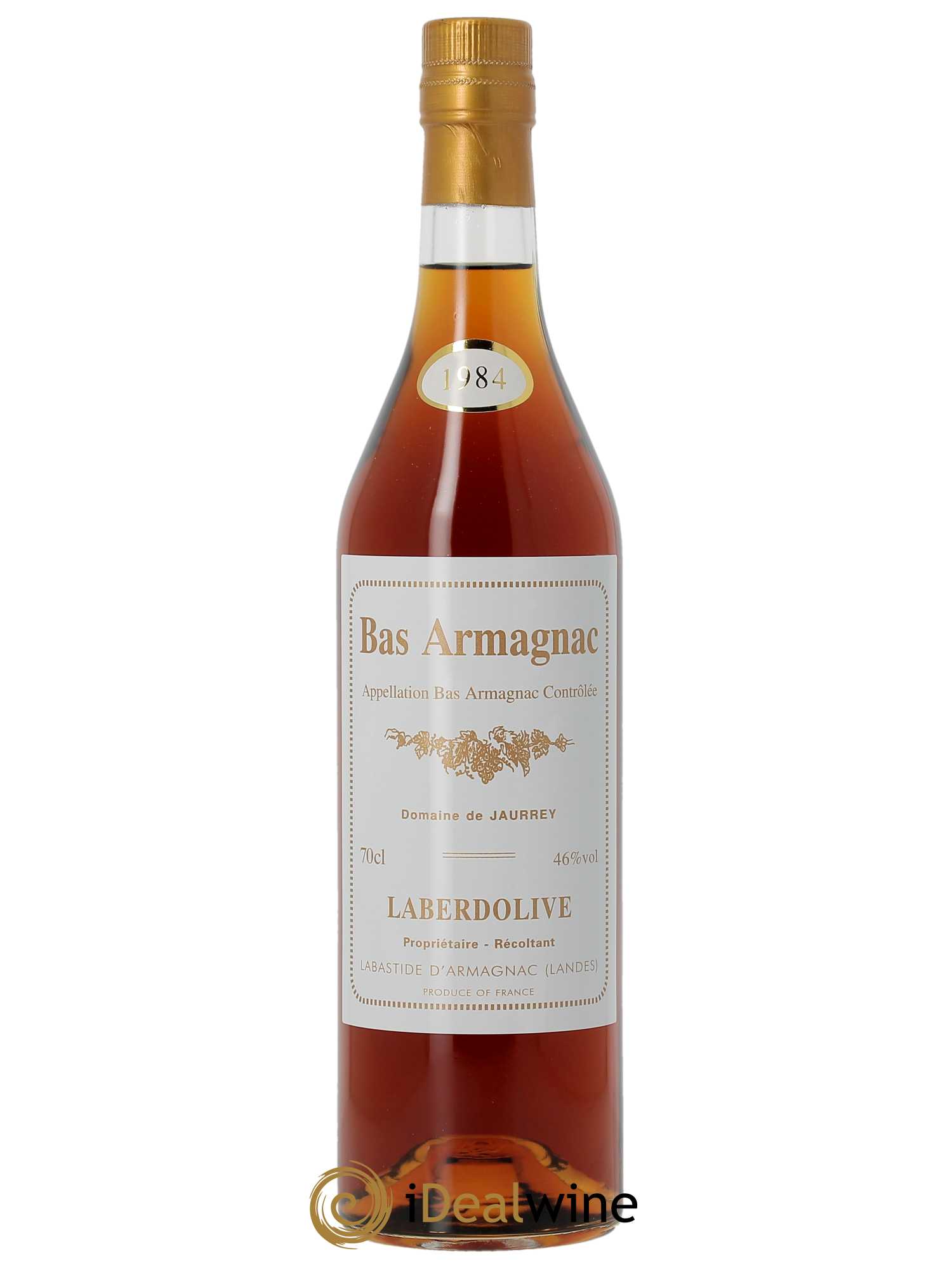 Bas-Armagnac Domaine de Jaurrey Laberdolive (70 CL) 1984 - Posten von 1 Flasche - 1