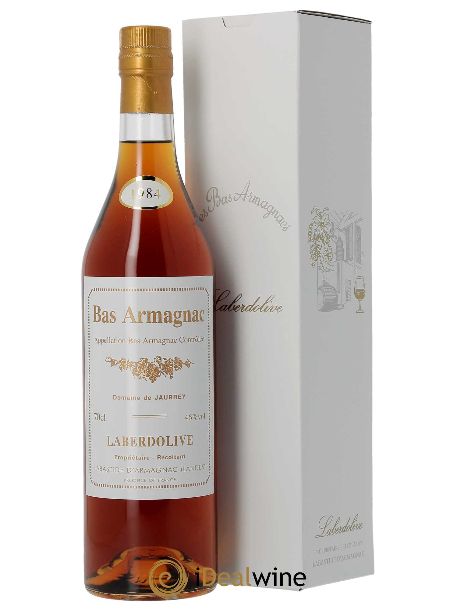 Bas-Armagnac Domaine de Jaurrey Laberdolive (70 CL) 1984 - Posten von 1 Flasche - 0