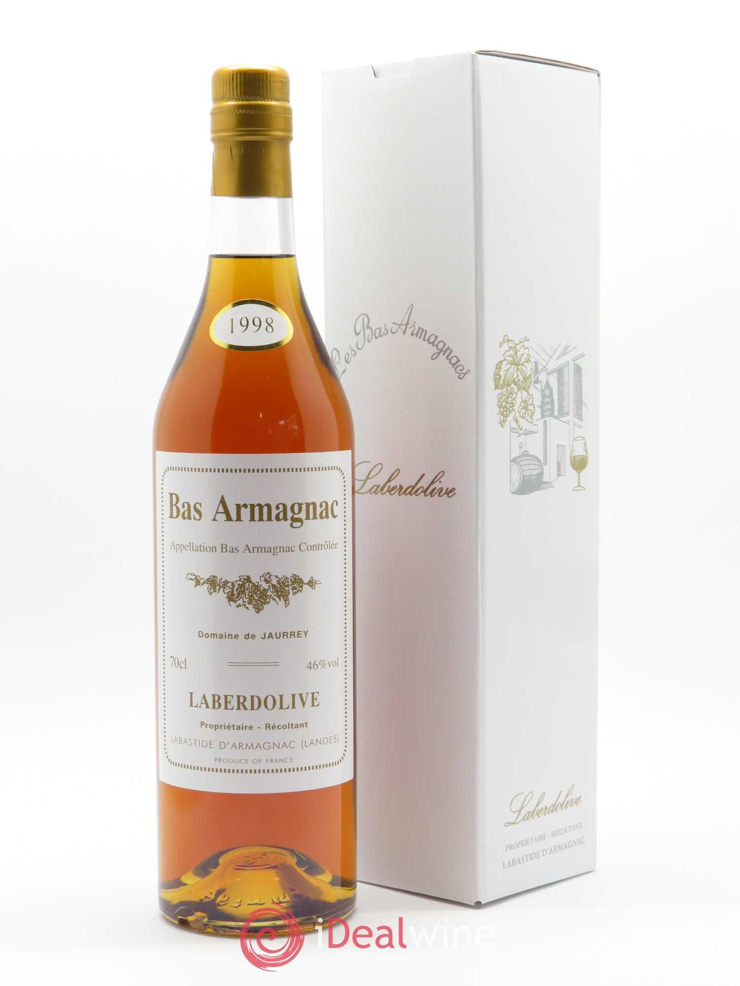 Bas-Armagnac Domaine de Jaurrey Laberdolive (70 CL) 1998 - Lot of 1 bottle - 1