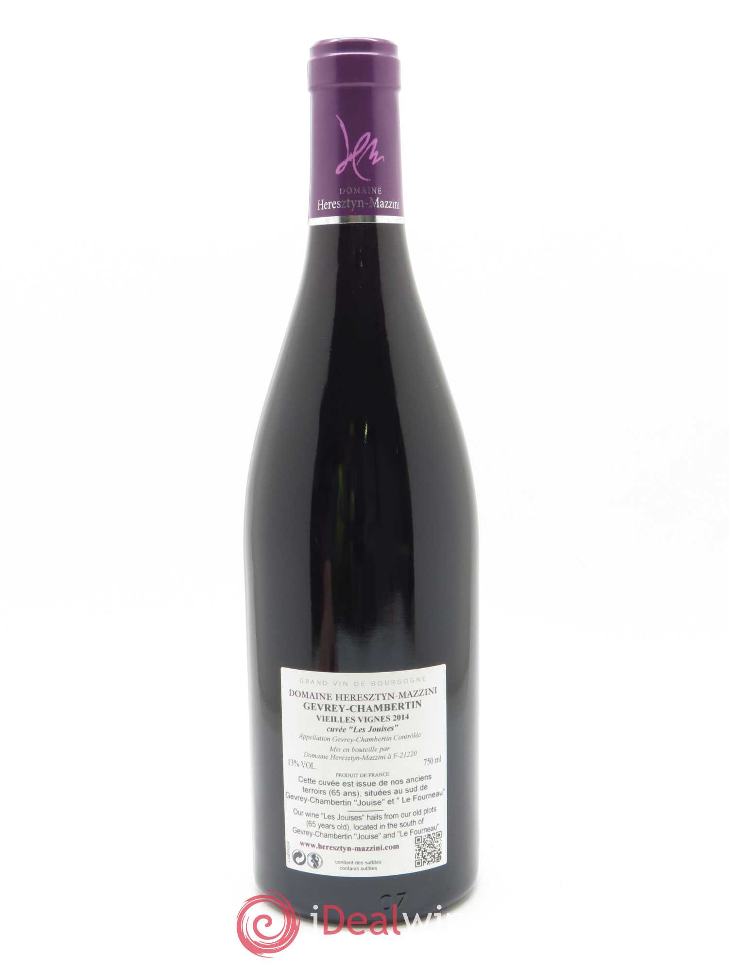 Gevrey-Chambertin Vieilles Vignes Les Jouises Heresztyn-Mazzini 2014 - Lot de 1 bouteille - 1