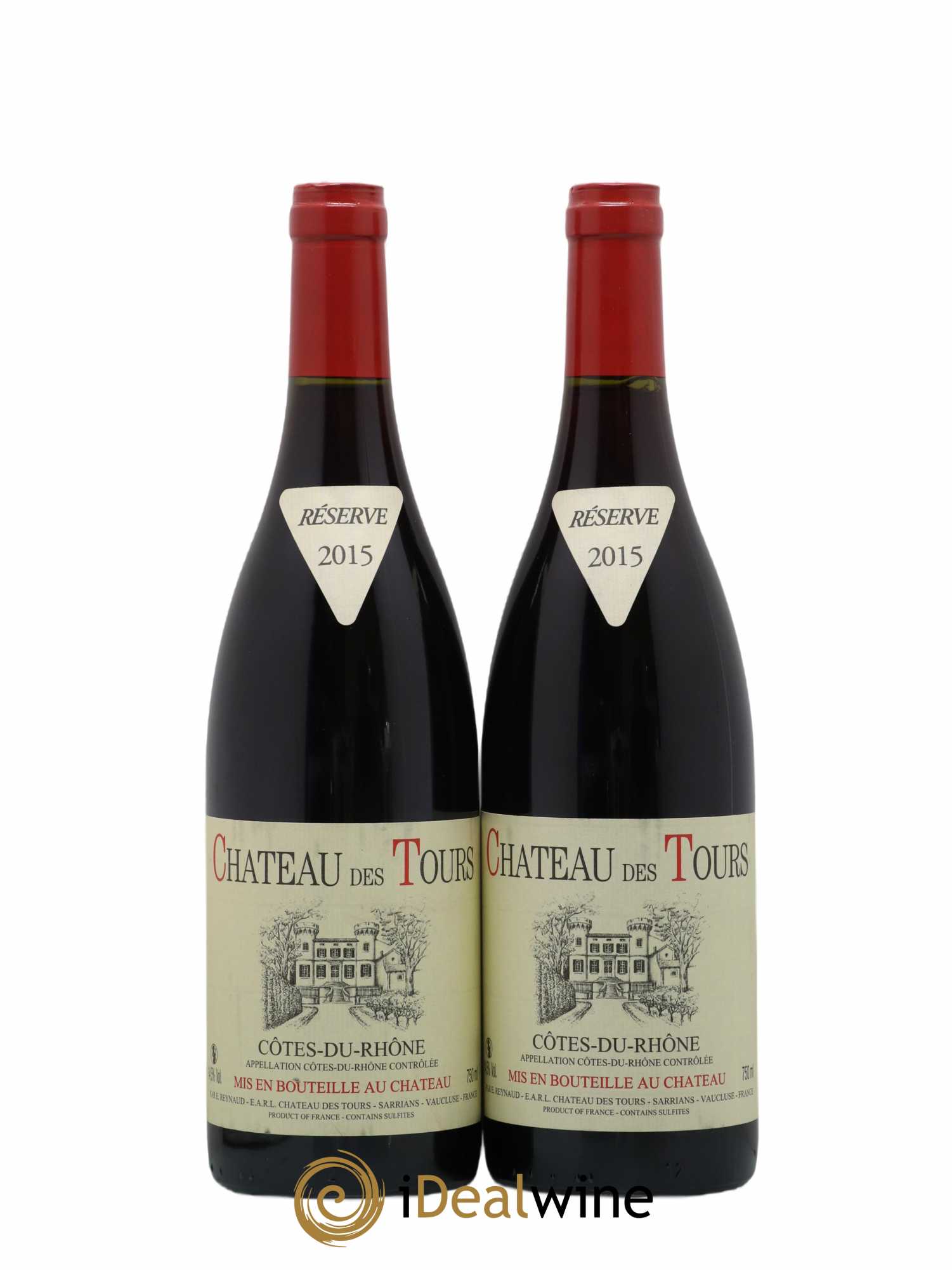 Côtes-du-Rhône Château des Tours Emmanuel Reynaud 2015 - Lot de 2 bouteilles - 0
