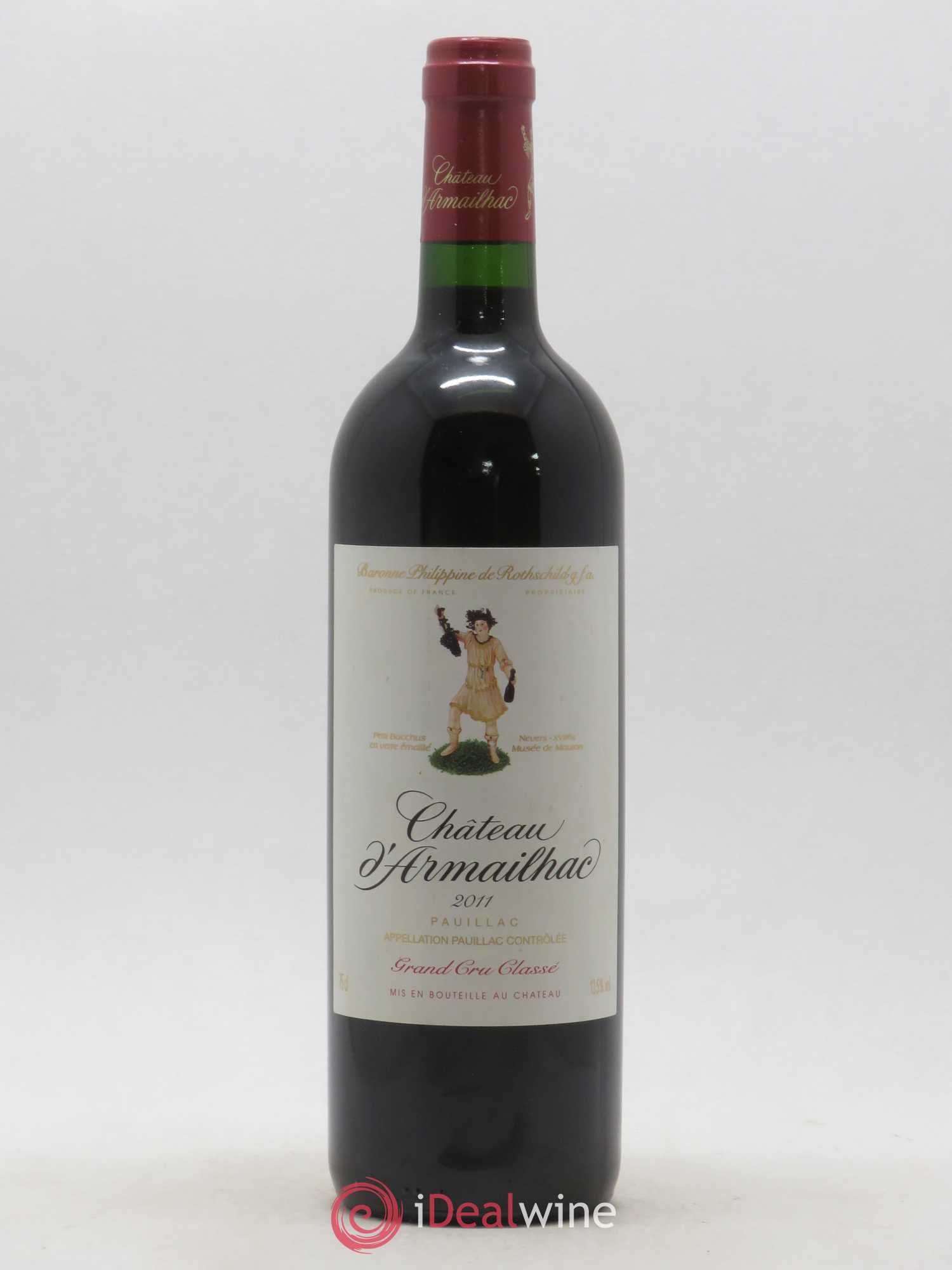 Château d' Armailhac - Mouton Baron(ne) Philippe 5ème Grand Cru Classé 2011 - Lot de 1 bouteille - 0