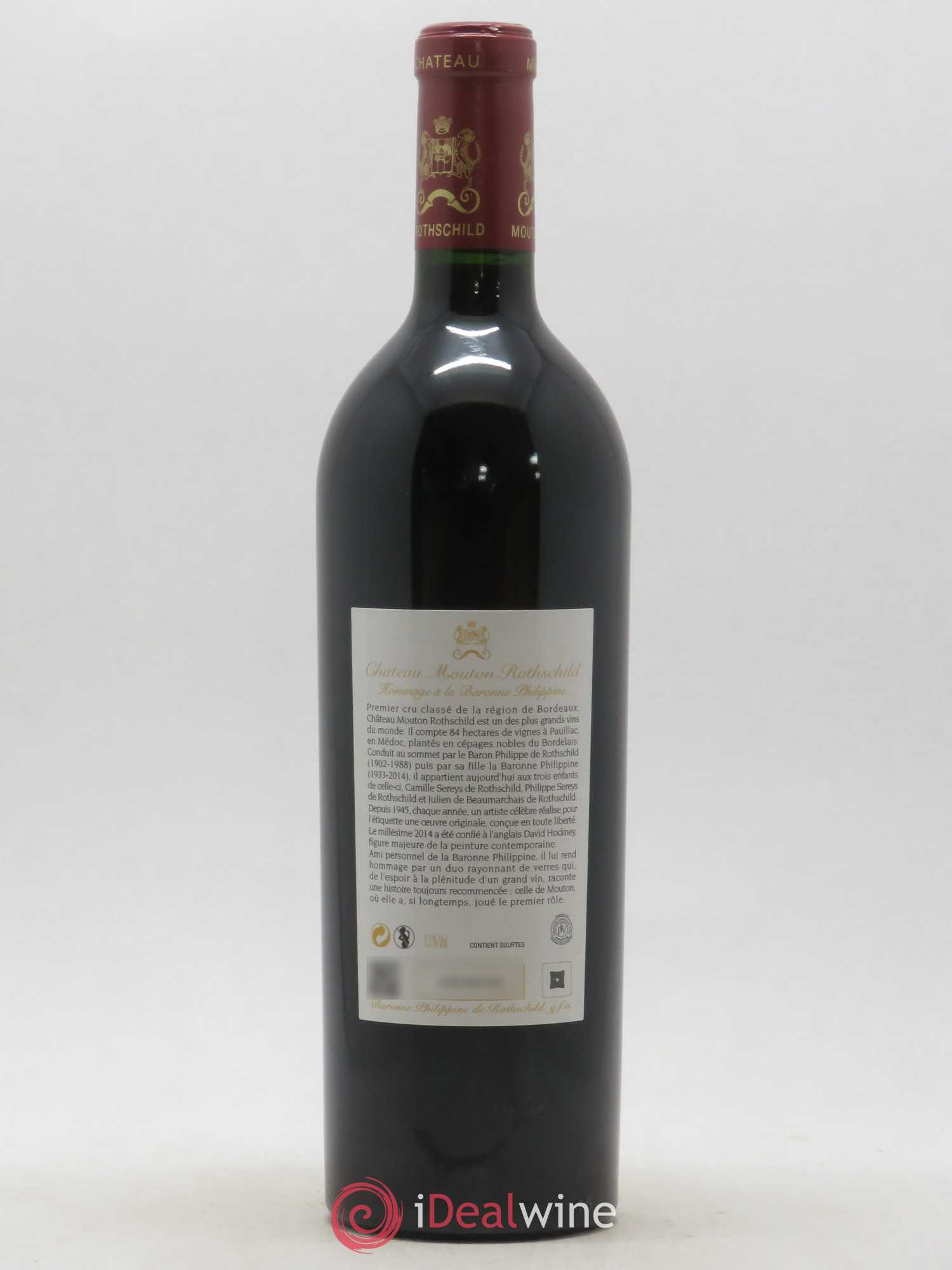 Château Mouton Rothschild 1er Grand Cru Classé 2014 - Lot de 1 bouteille - 1