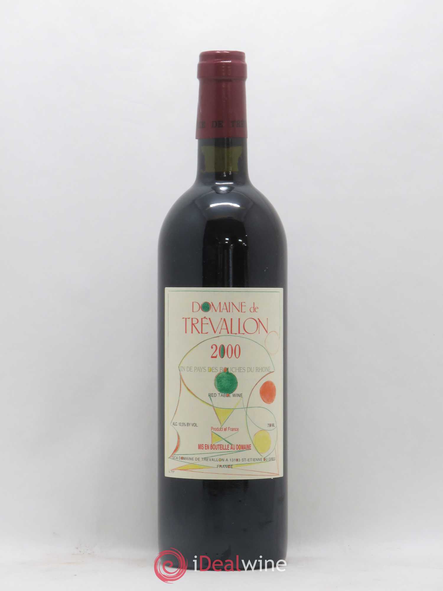 VDP Bouches du Rhône Trévallon (Domaine de) Eloi Dürrbach 2000 - Lot de 1 bouteille - 0