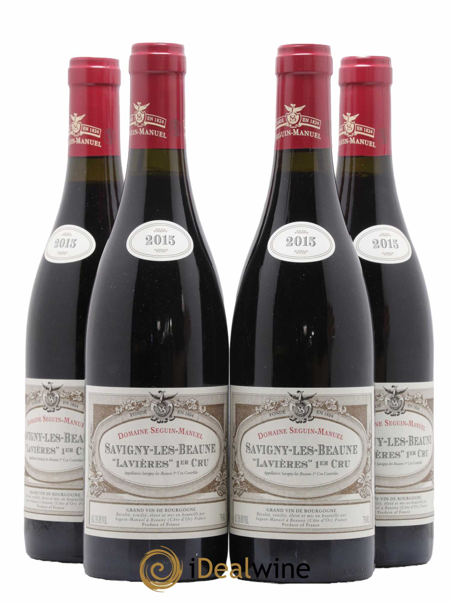 Savigny-lès-Beaune 1er Cru Lavières Domaine Seguin Manuel 2015 - Lot de 4 bouteilles - 0
