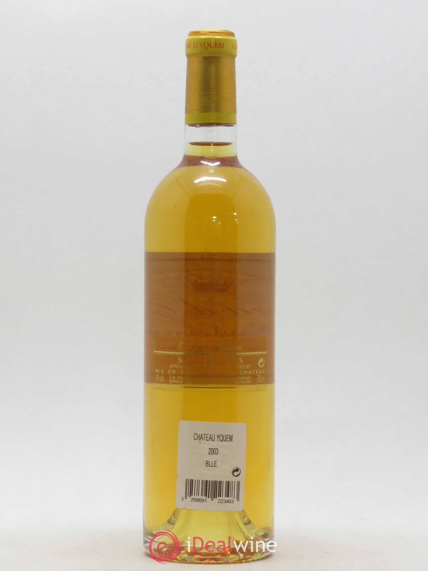 Château d' Yquem 1er Cru Classé Supérieur 2003 - Lotto di 1 bottiglia - 1