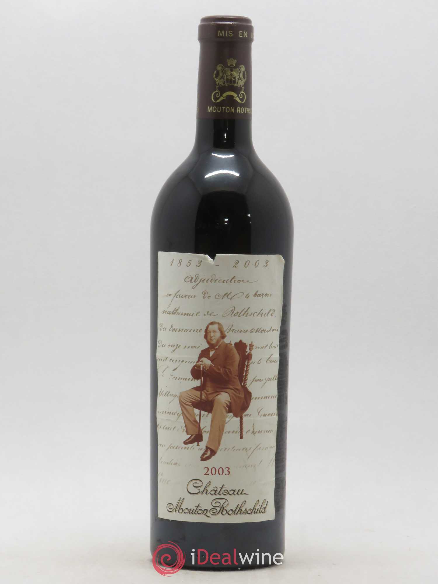Château Mouton Rothschild 1er Grand Cru Classé 2003 - Lot de 1 bouteille - 0