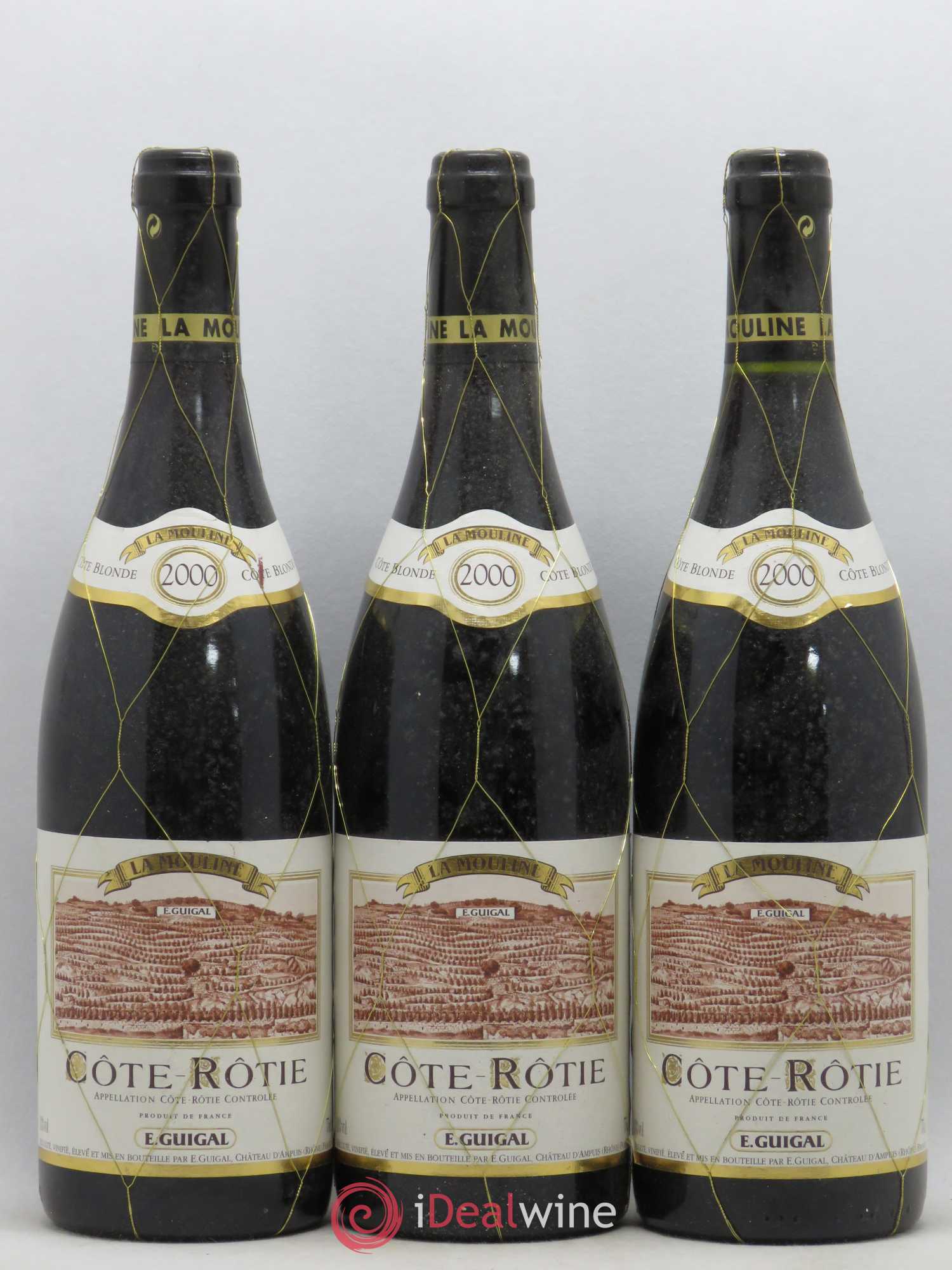 Côte-Rôtie La Mouline Guigal 2000 - Lot de 3 bouteilles - 0