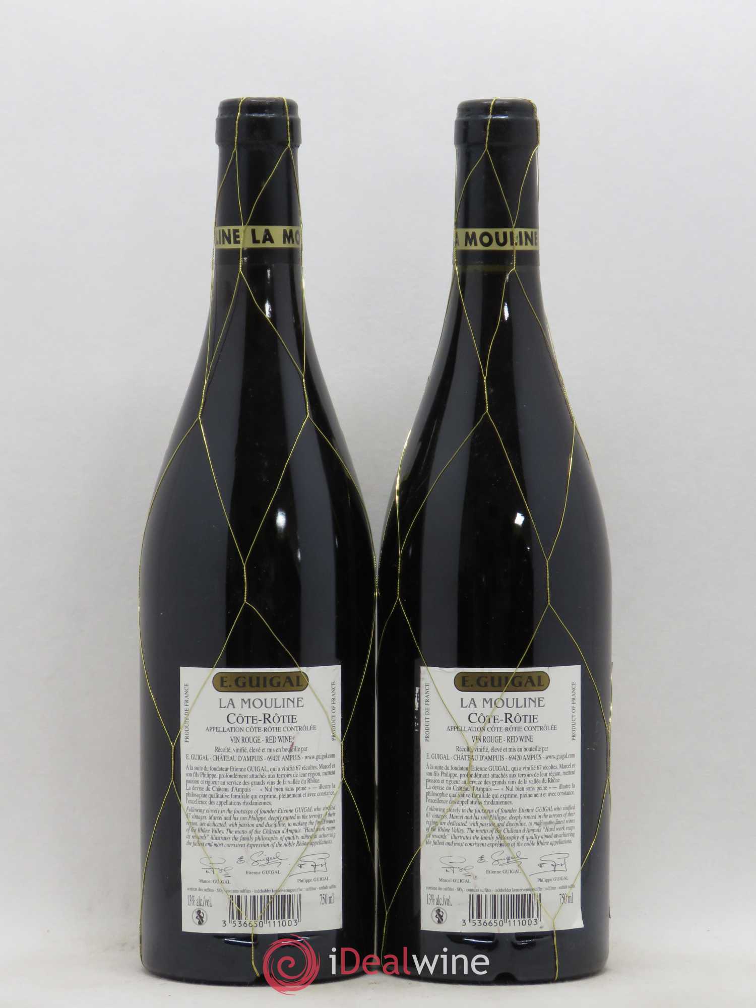Côte-Rôtie La Mouline Guigal 2004 - Lot de 2 bouteilles - 1