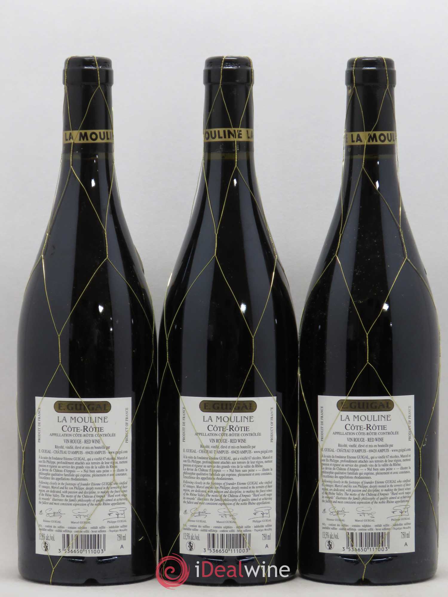Côte-Rôtie La Mouline Guigal 2006 - Lot de 3 bouteilles - 1