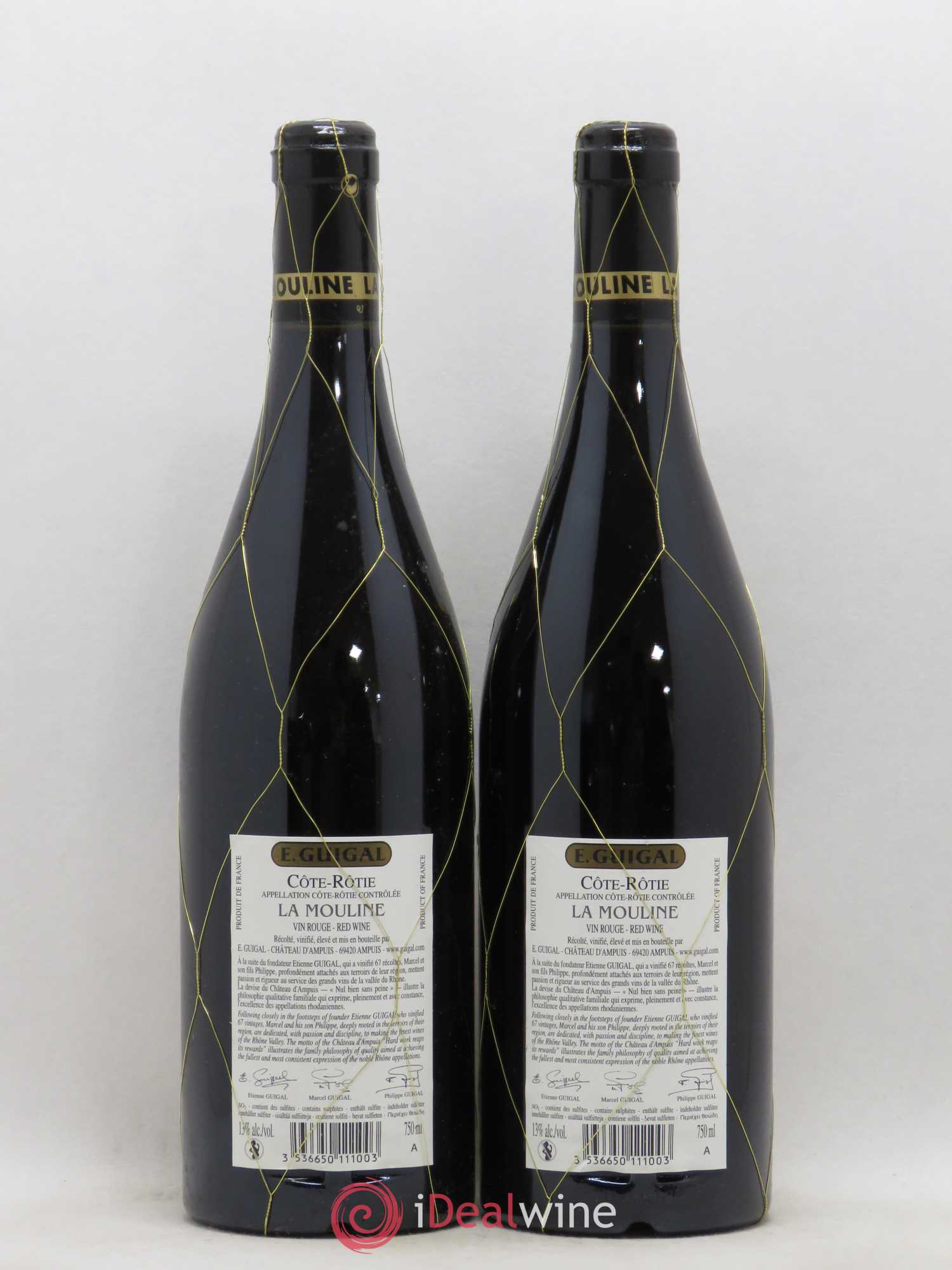 Côte-Rôtie La Mouline Guigal 2007 - Lot de 2 bouteilles - 1