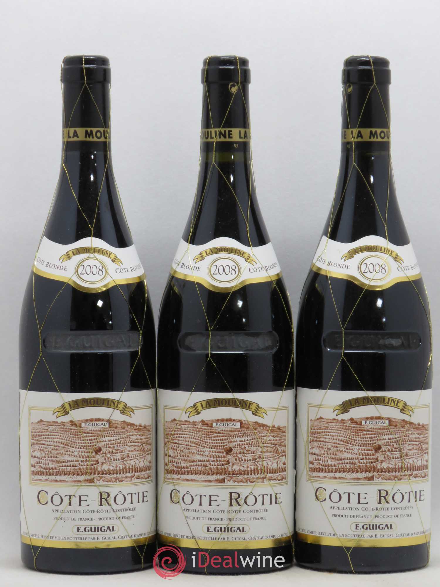 Côte-Rôtie La Mouline Guigal 2008 - Lot de 3 bouteilles - 0
