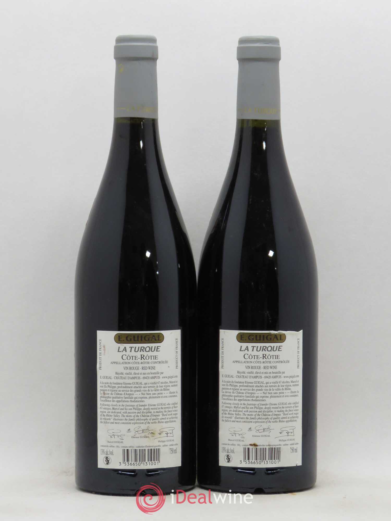 Côte-Rôtie La Turque Guigal 2004 - Lot de 2 bouteilles - 1