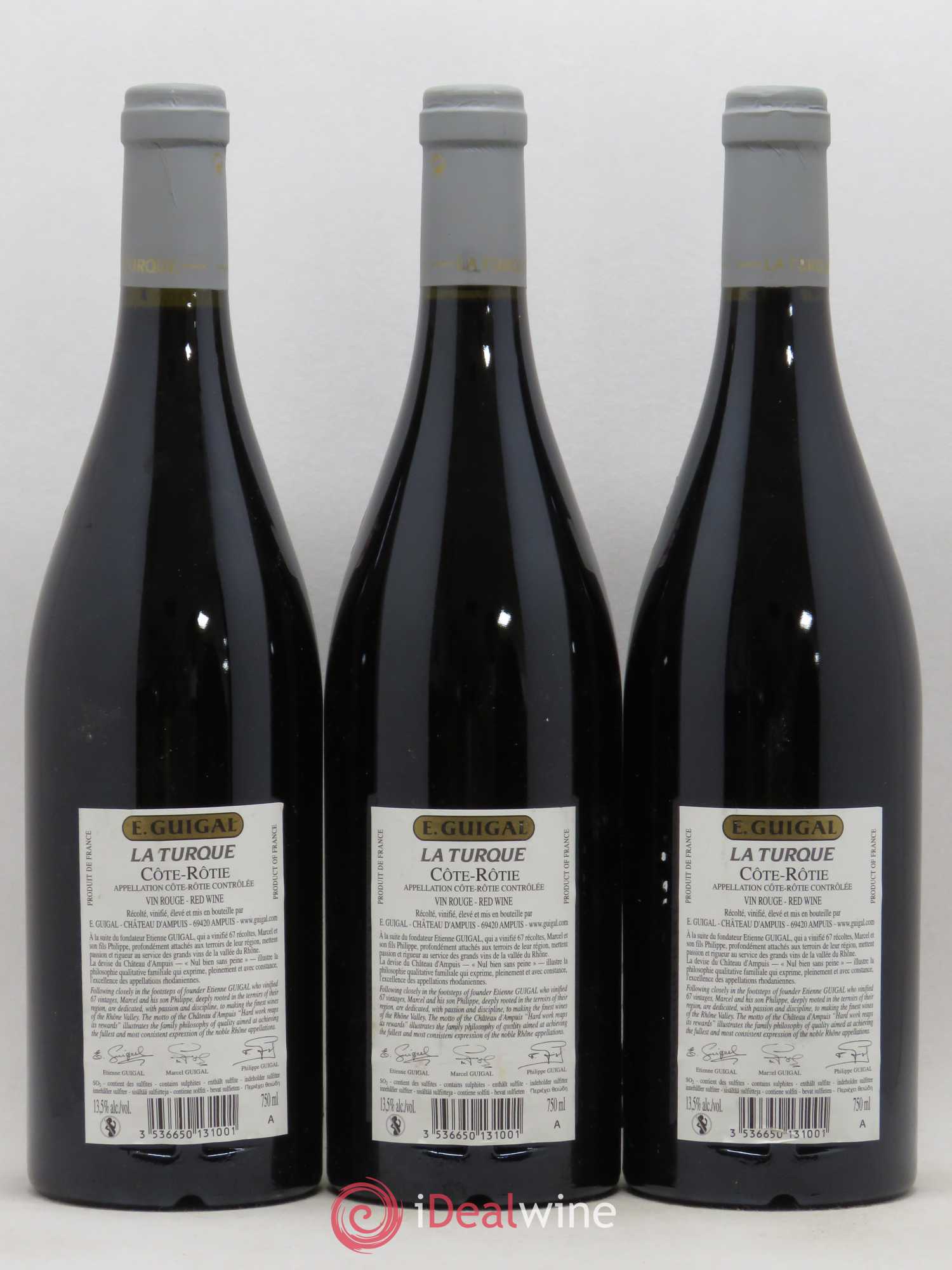 Côte-Rôtie La Turque Guigal 2006 - Lot de 3 bouteilles - 1
