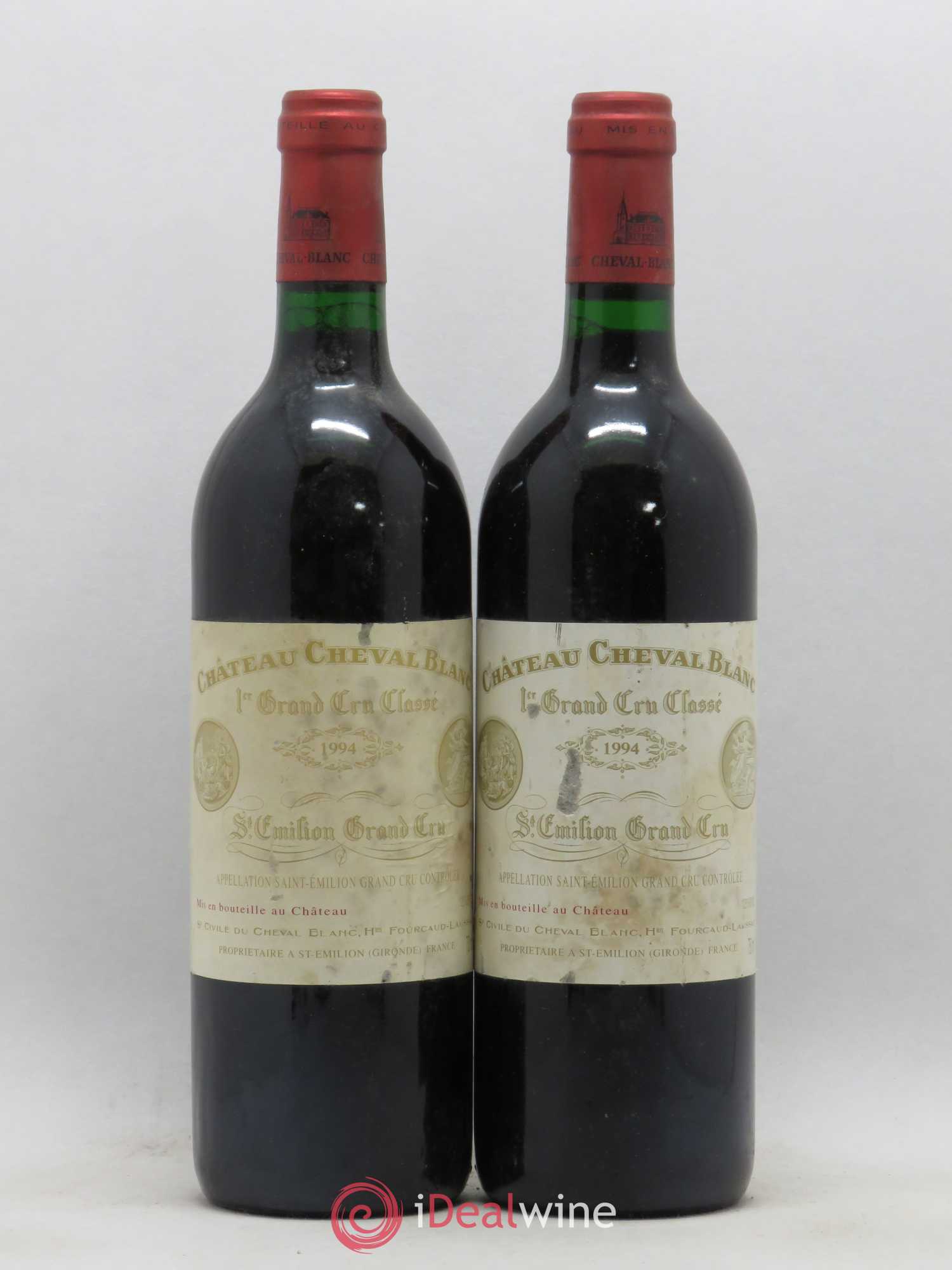 Château Cheval Blanc 1er Grand Cru Classé A 1994 - Lot de 2 bouteilles - 0