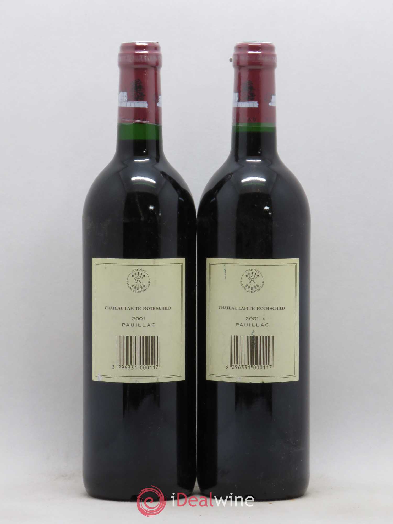 Château Lafite Rothschild 1er Grand Cru Classé 2001 - Lot de 2 bouteilles - 1