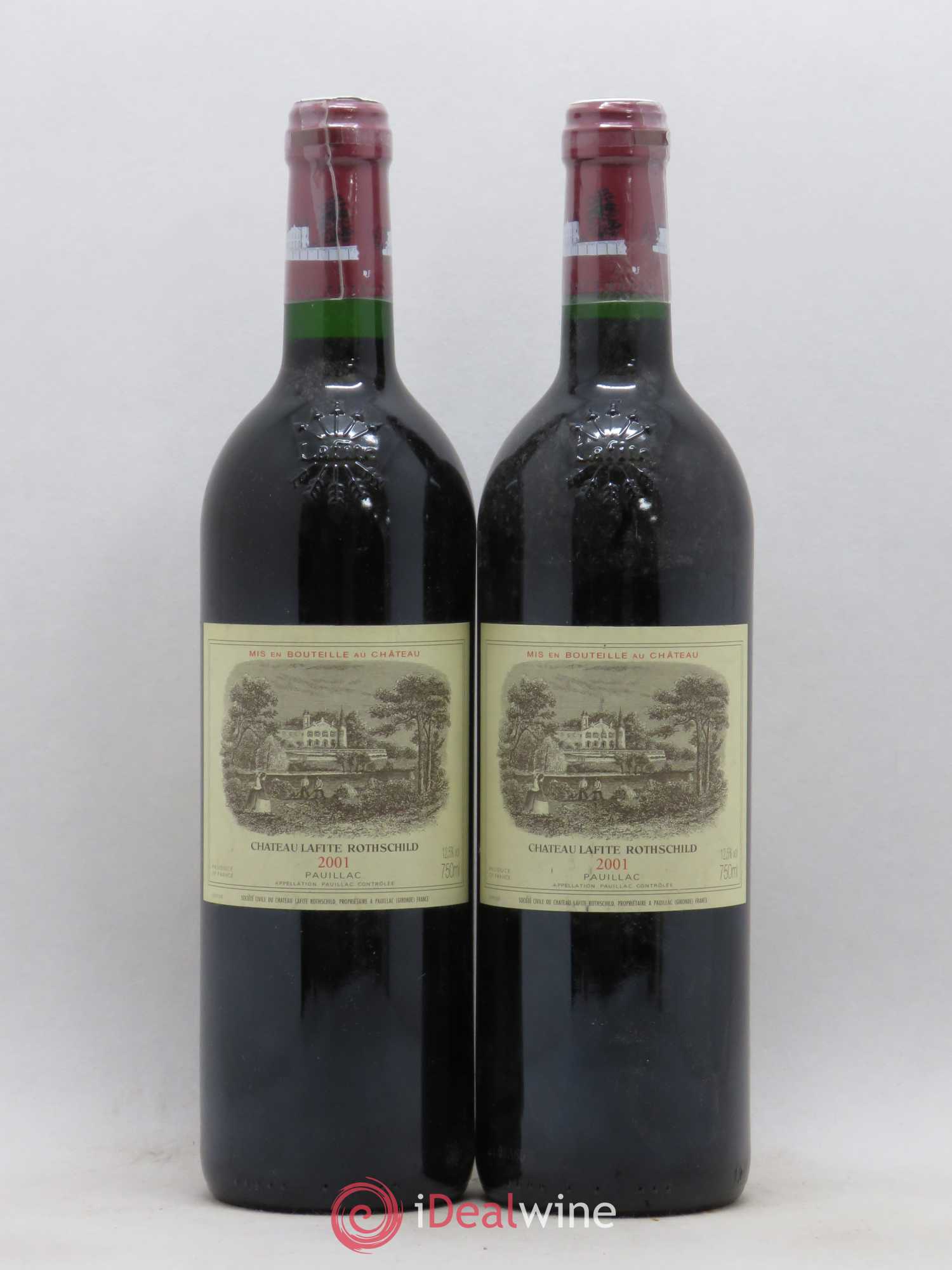 Château Lafite Rothschild 1er Grand Cru Classé 2001 - Lot de 2 bouteilles - 0