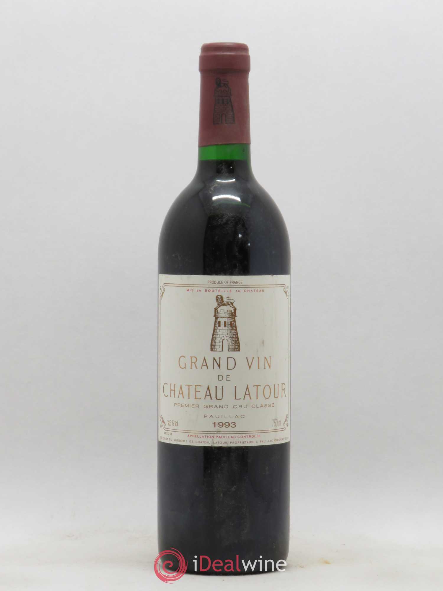 Château Latour 1er Grand Cru Classé 1993 - Lot de 1 bouteille - 0