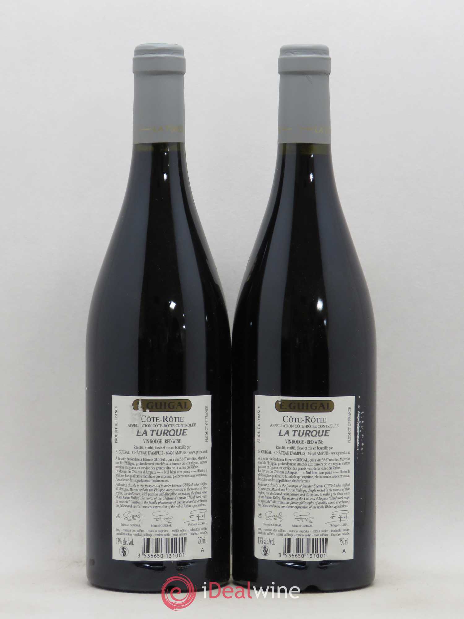 Côte-Rôtie La Turque Guigal 2007 - Lot de 2 bouteilles - 1