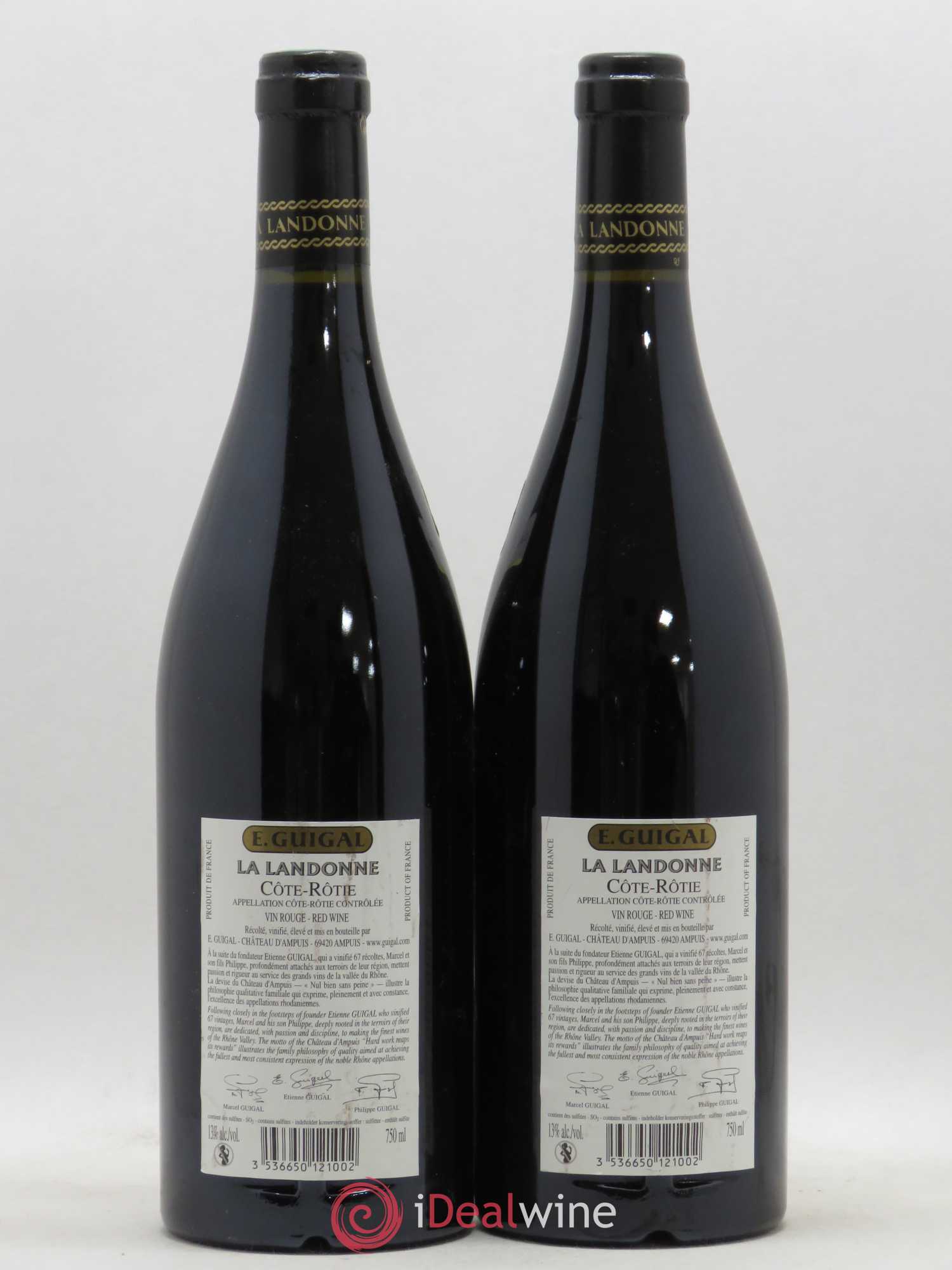 Côte-Rôtie La Landonne Guigal 2005 - Lot de 2 bouteilles - 1