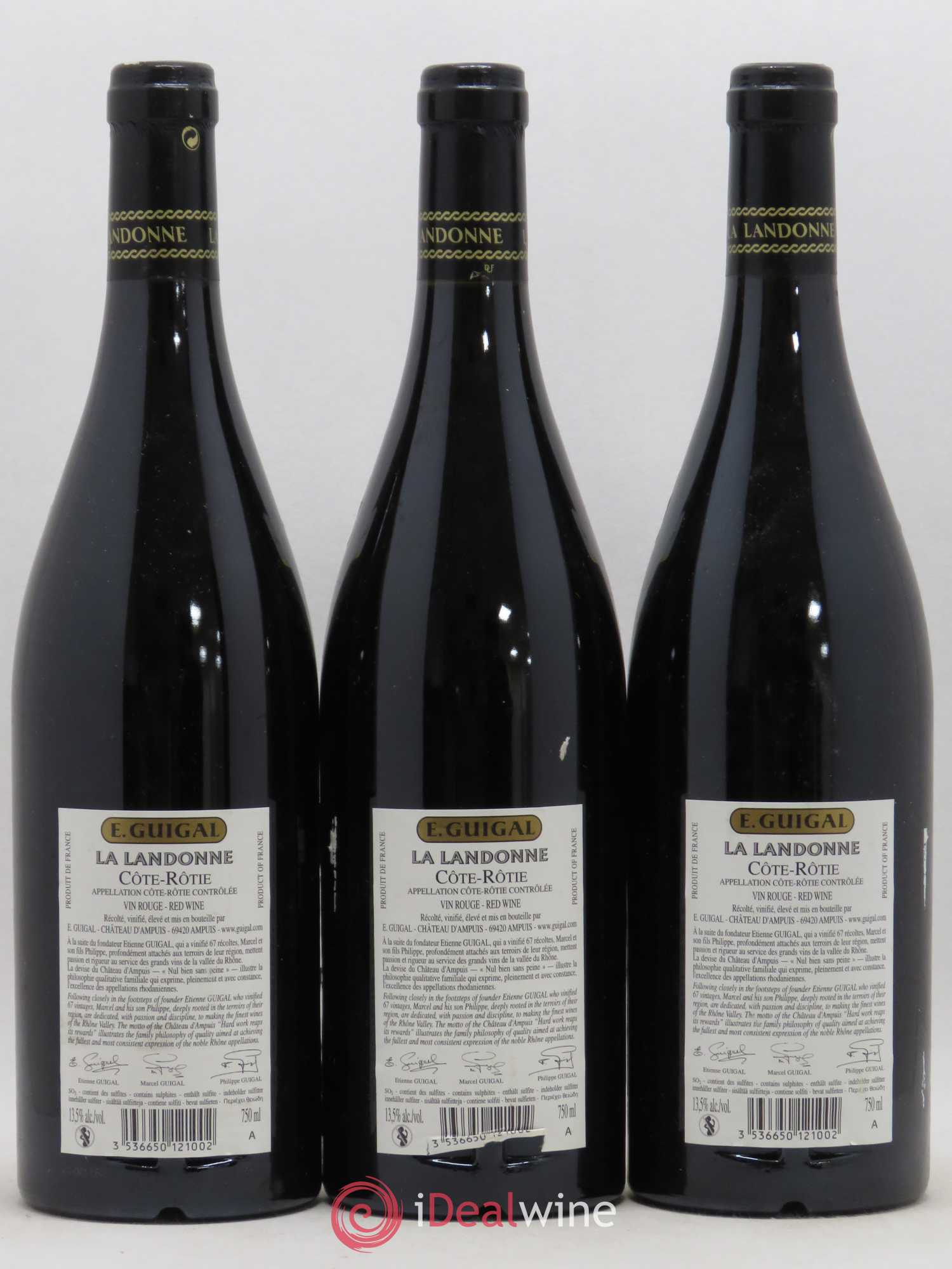 Côte-Rôtie La Landonne Guigal 2006 - Lot de 3 bouteilles - 1