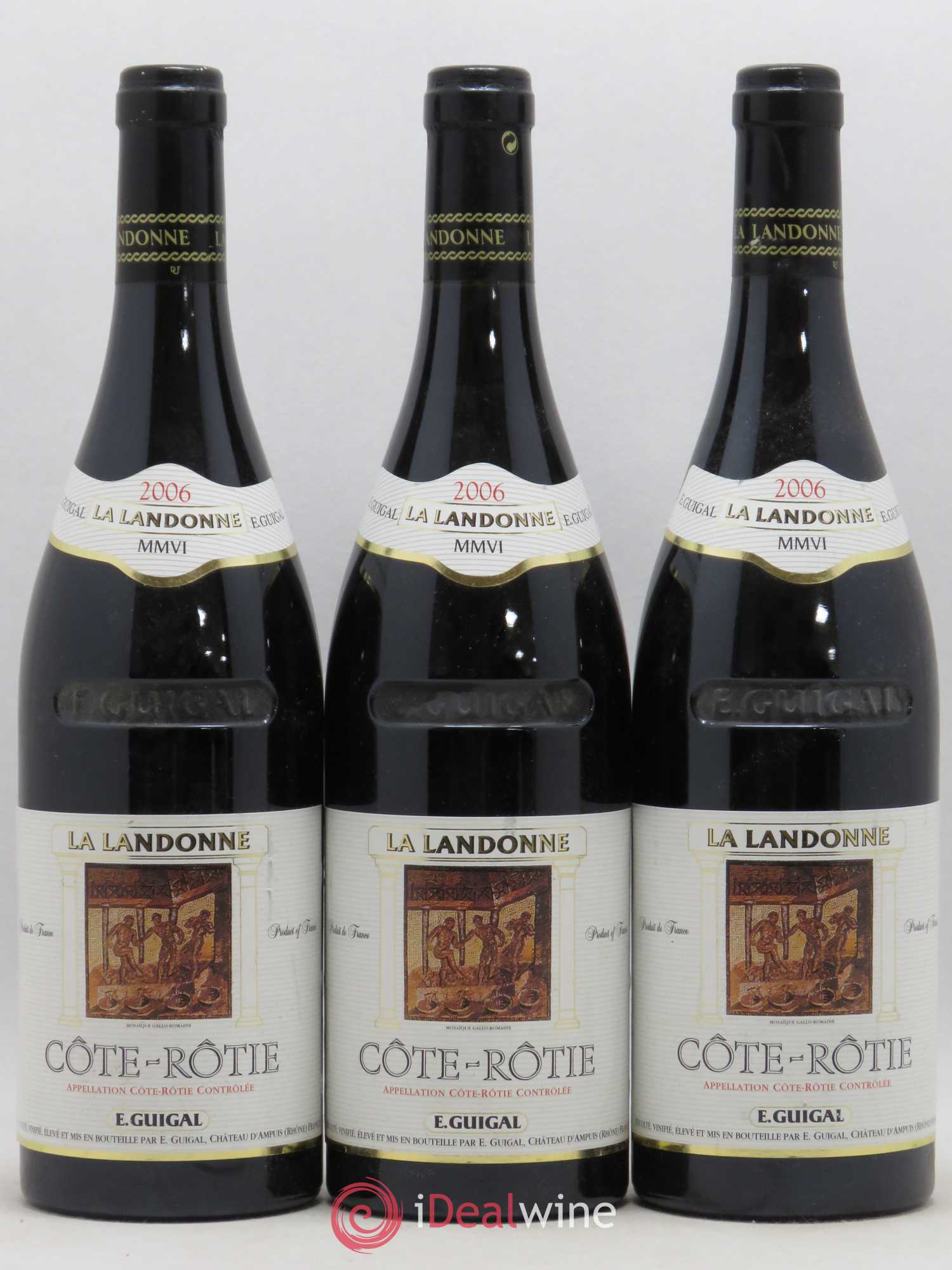 Côte-Rôtie La Landonne Guigal 2006 - Lot de 3 bouteilles - 0