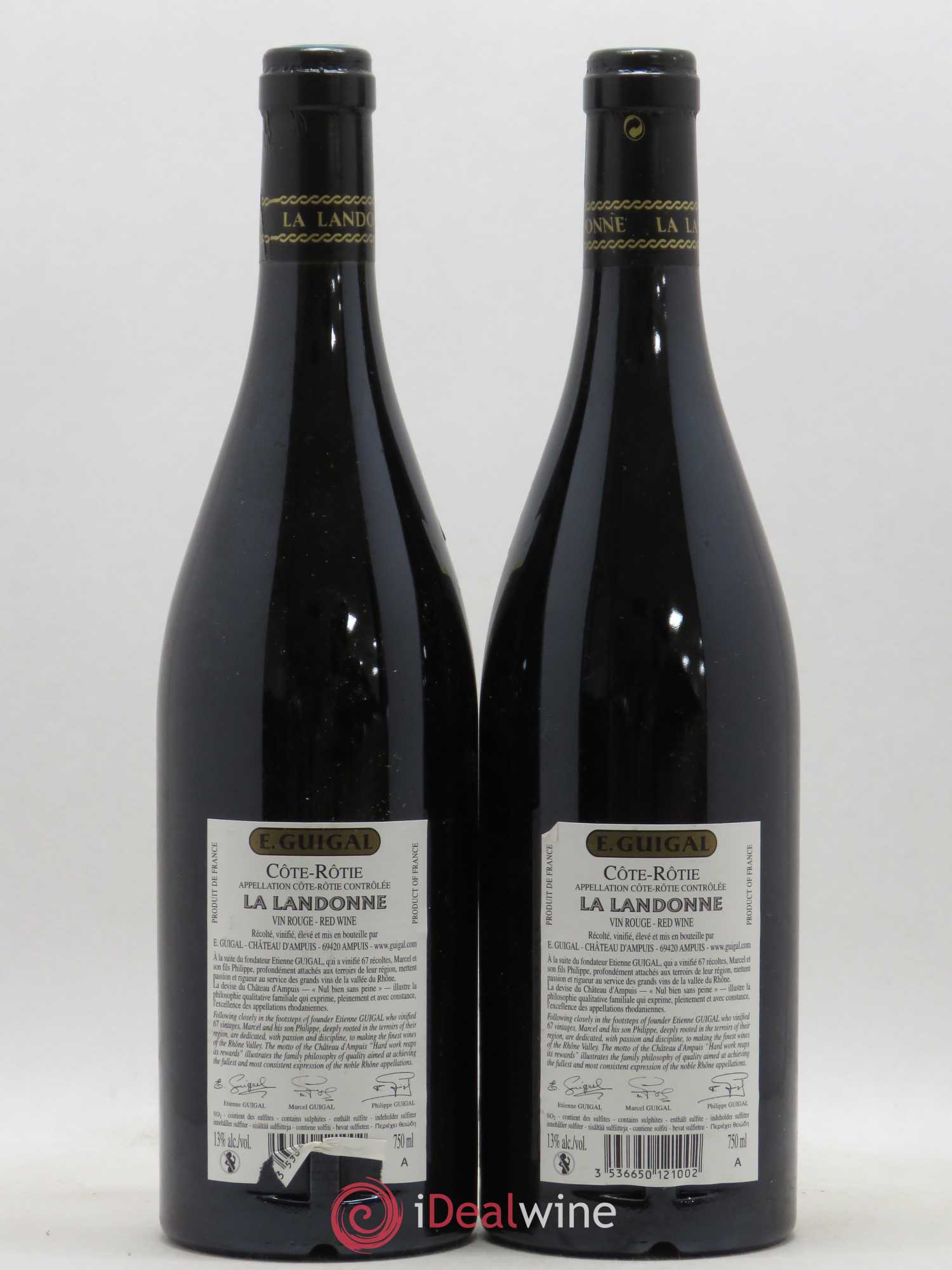 Côte-Rôtie La Landonne Guigal 2007 - Lot de 2 bouteilles - 1
