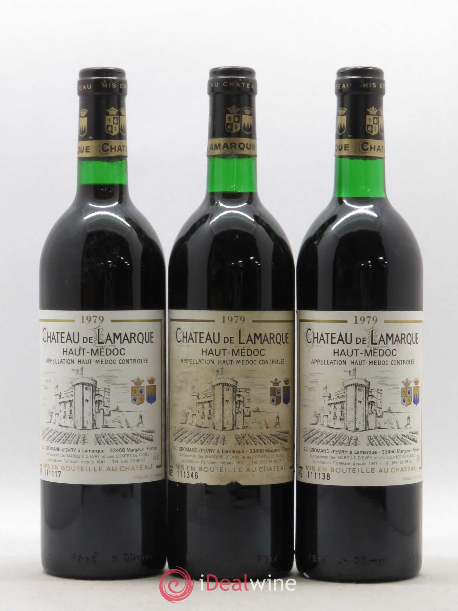 Château de Lamarque Cru Bourgeois 1979 - Lot de 6 bouteilles - 2